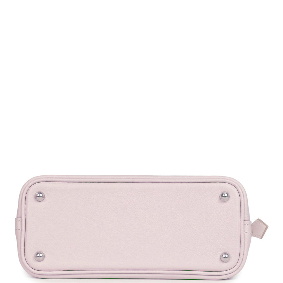 Hermes 1923 Bolide Mini Mauve Pale Verso Evercolor Palladium Hardware