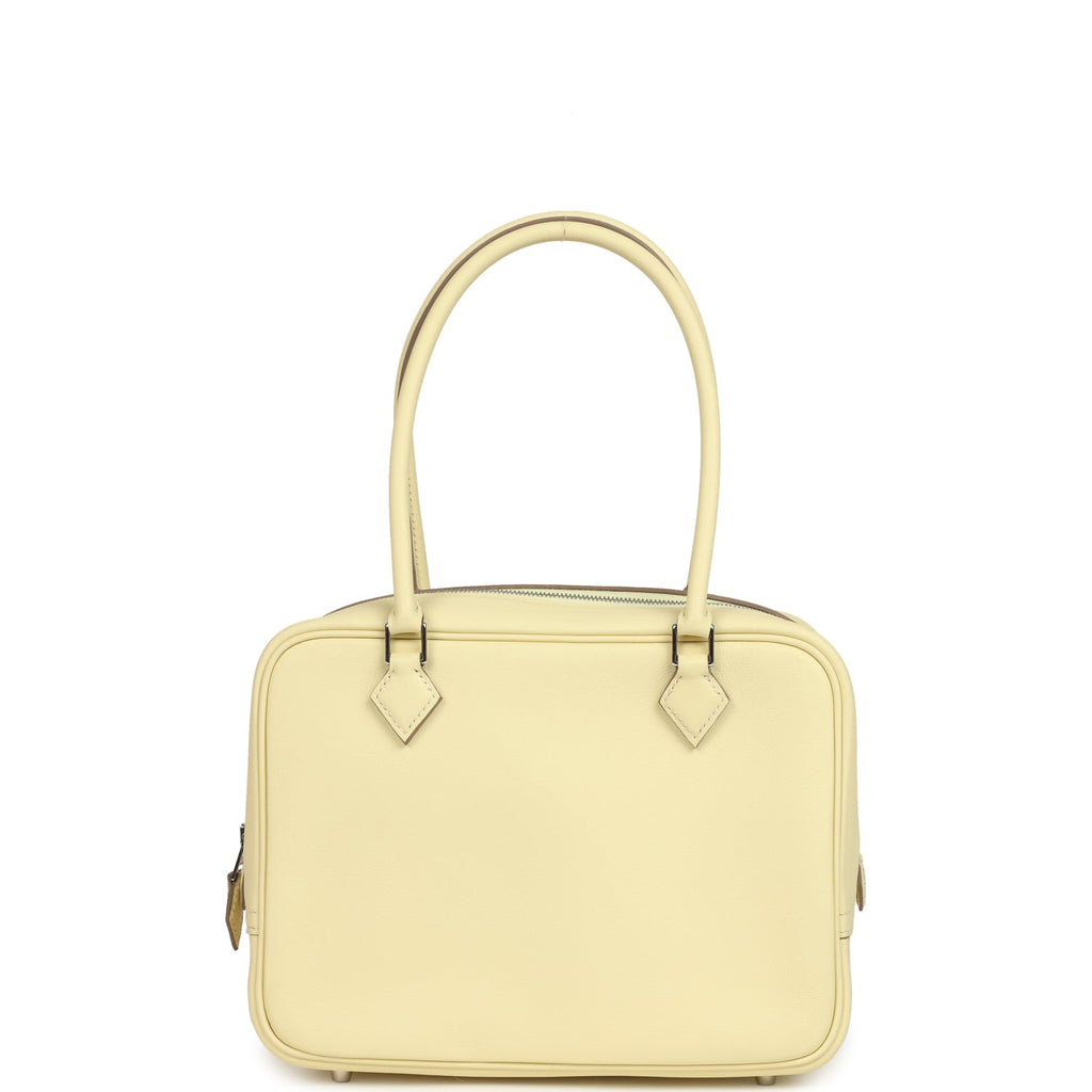 Hermes Mini Plume 21 Bag Jaune Milton Swift Palladium Hardware