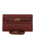 Hermes Kelly Wallet To Go Rouge H Evercolor Gold Hardware