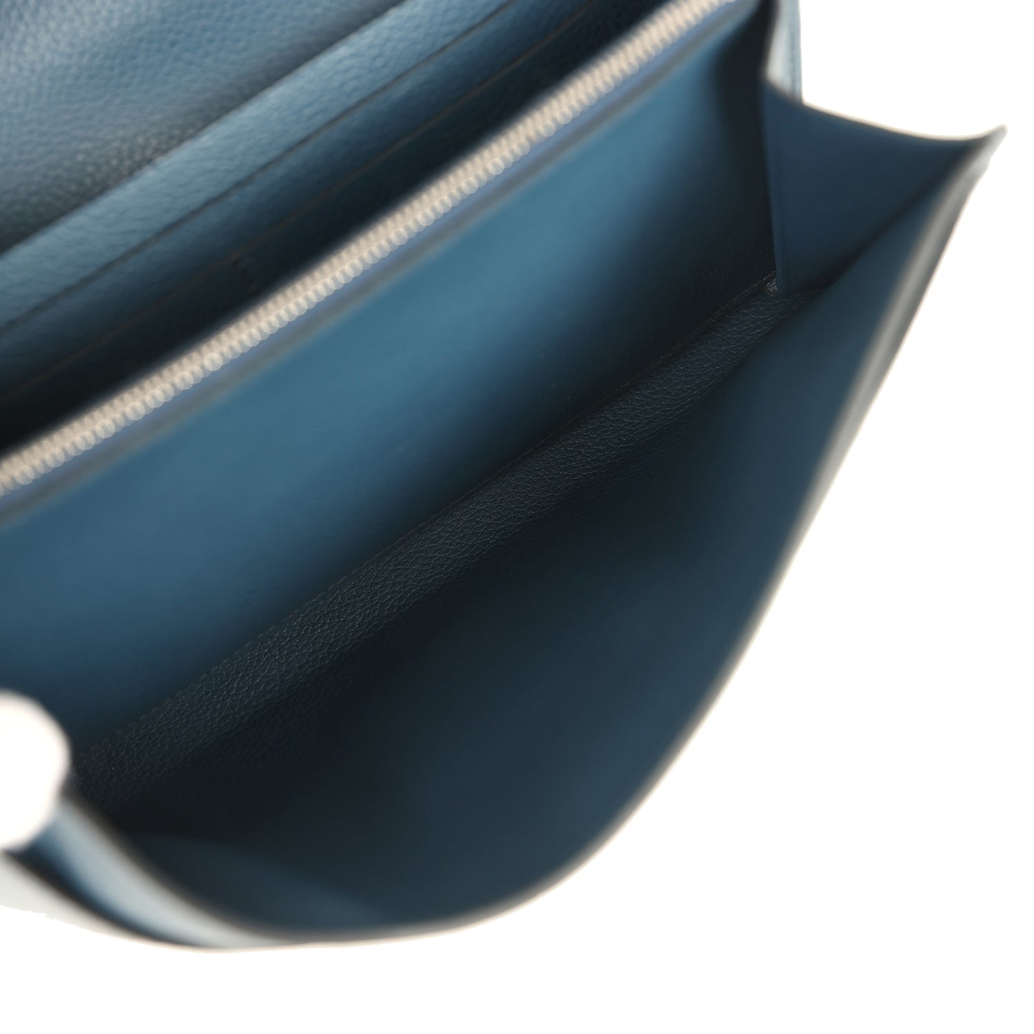 Hermes Constance Wallet To Go  Bleu De Prusse Evercolor Palladium Hardware