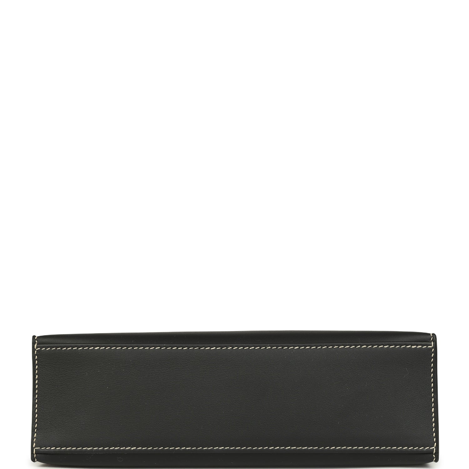 Hermes Special Order (HSS) Kelly Pochette Black Verso Swift Palladium Hardware