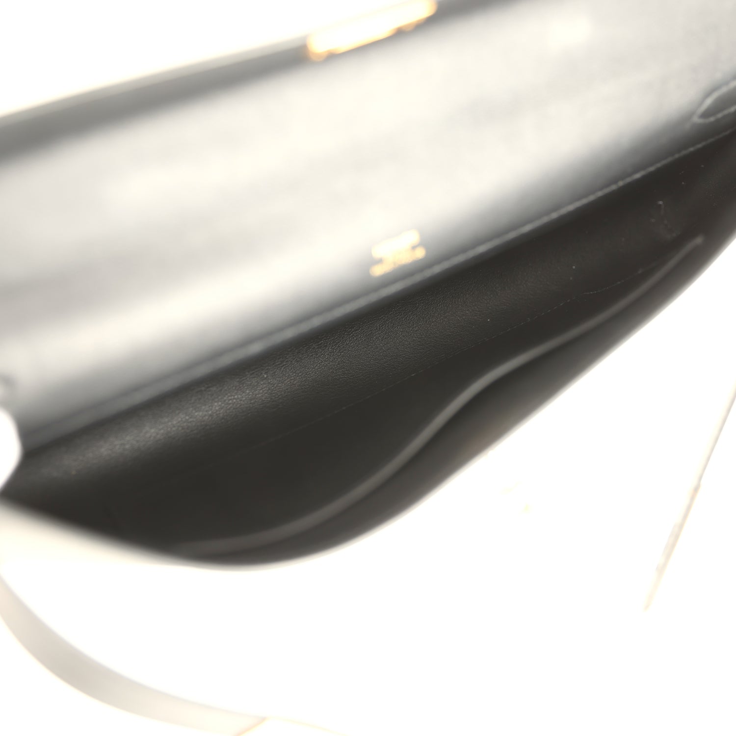 Hermes Kelly Cut Black Swift Gold Hardware