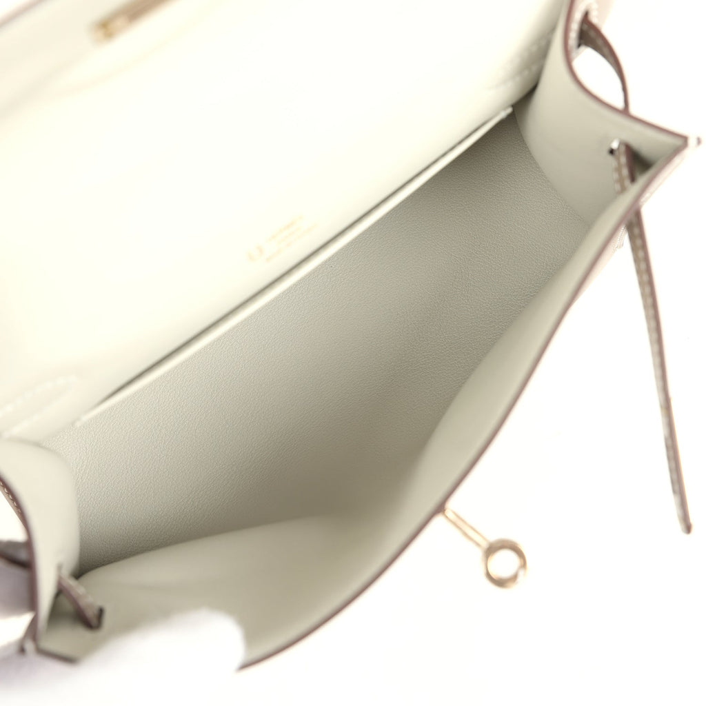 Hermes Special Order (HSS) Kelly Pochette Gris Asphalte Verso Swift Permabrass Hardware