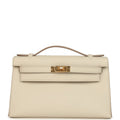 Hermes Special Order (HSS) Kelly Pochette Beton Verso Swift Gold Hardware