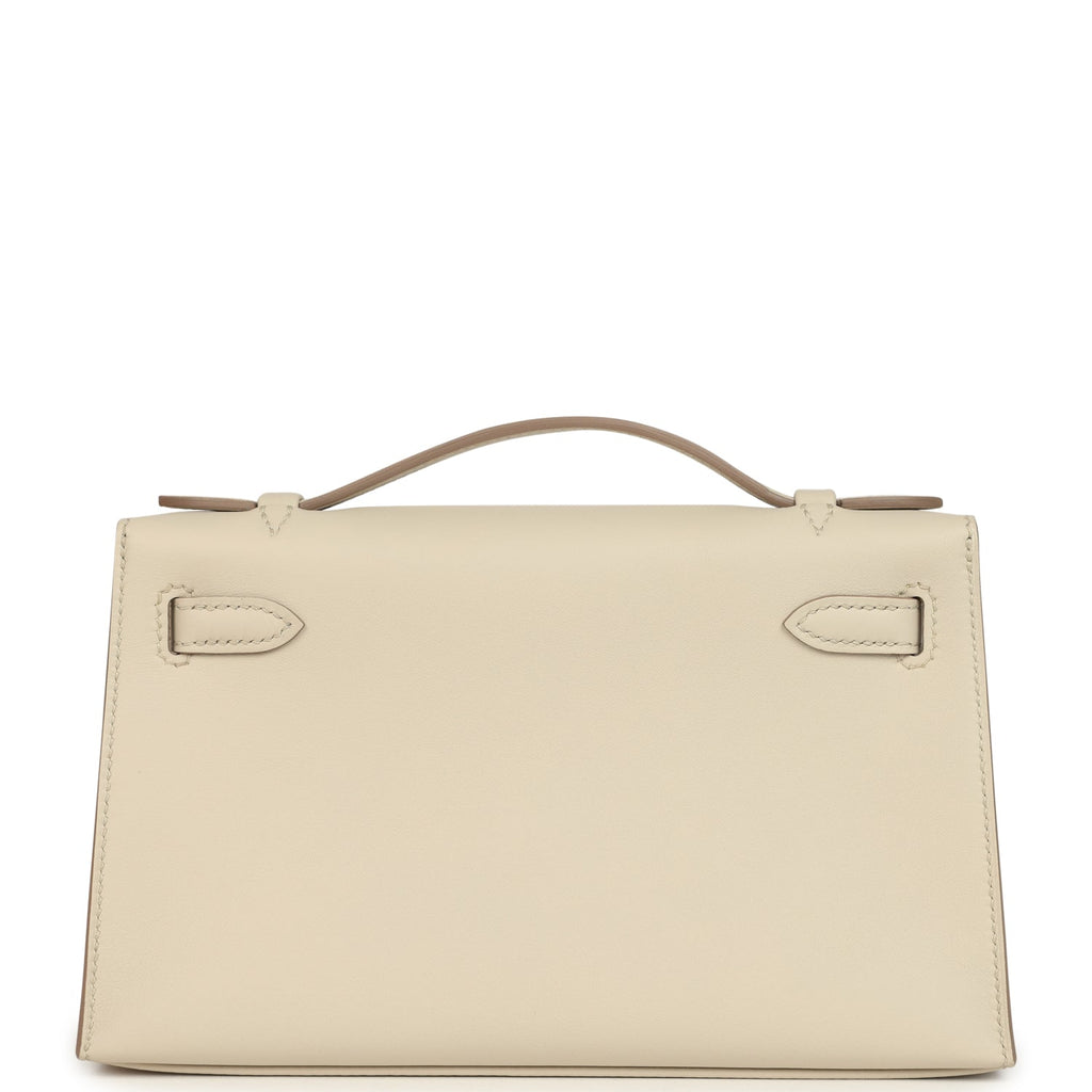 Hermes Special Order (HSS) Kelly Pochette Beton Verso Swift Gold Hardware