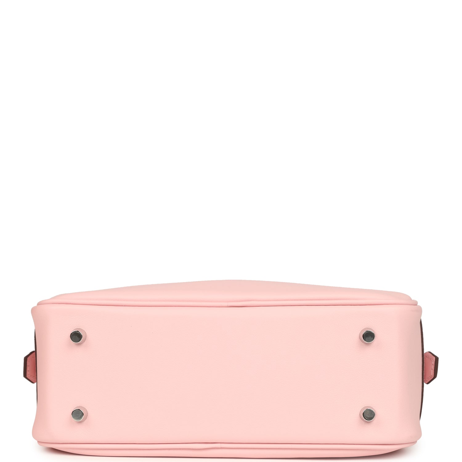 Hermes Mini Plume 21 Bag Rose Sakura Swift Palladium Hardware