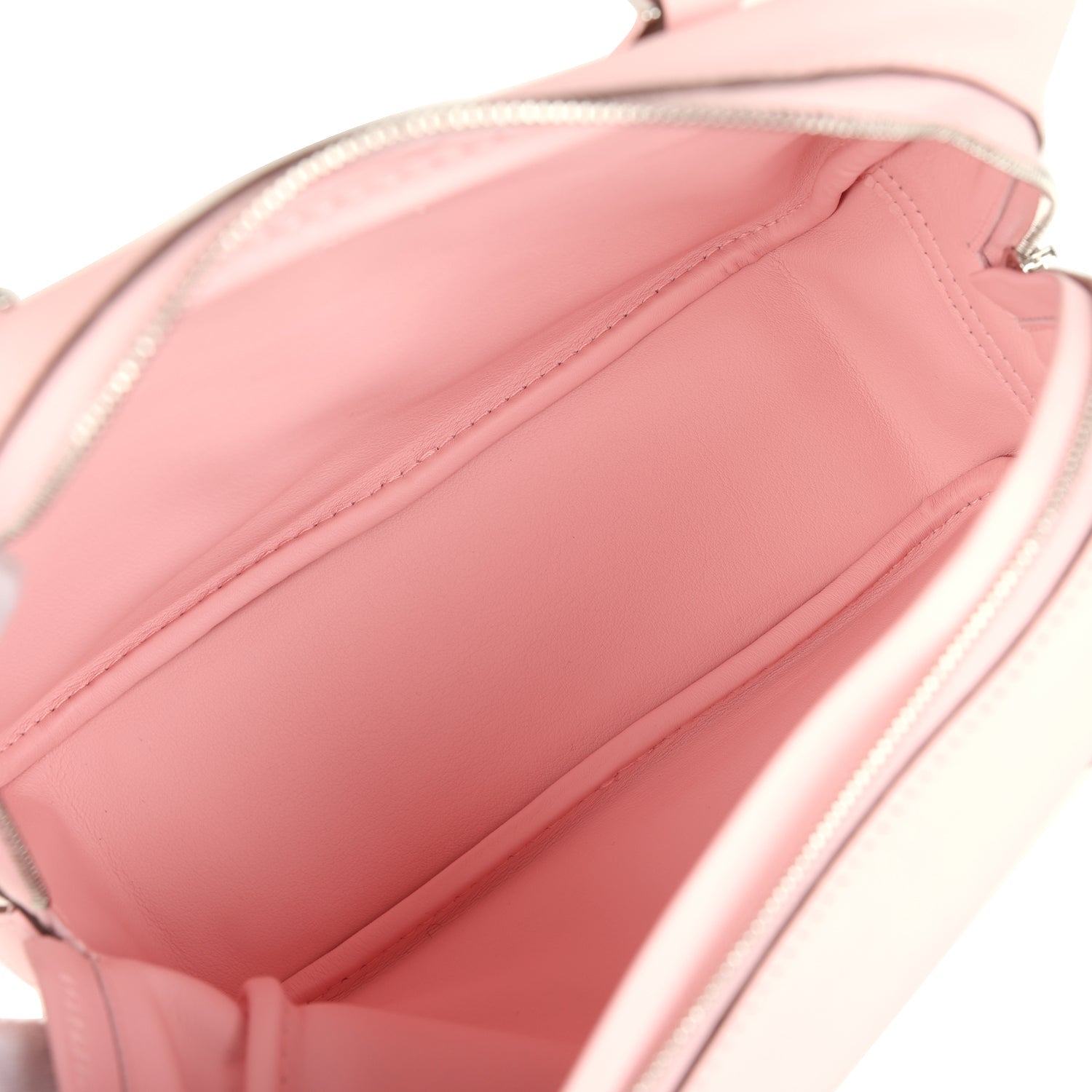 Hermes Mini Plume 21 Bag Rose Sakura Swift Palladium Hardware