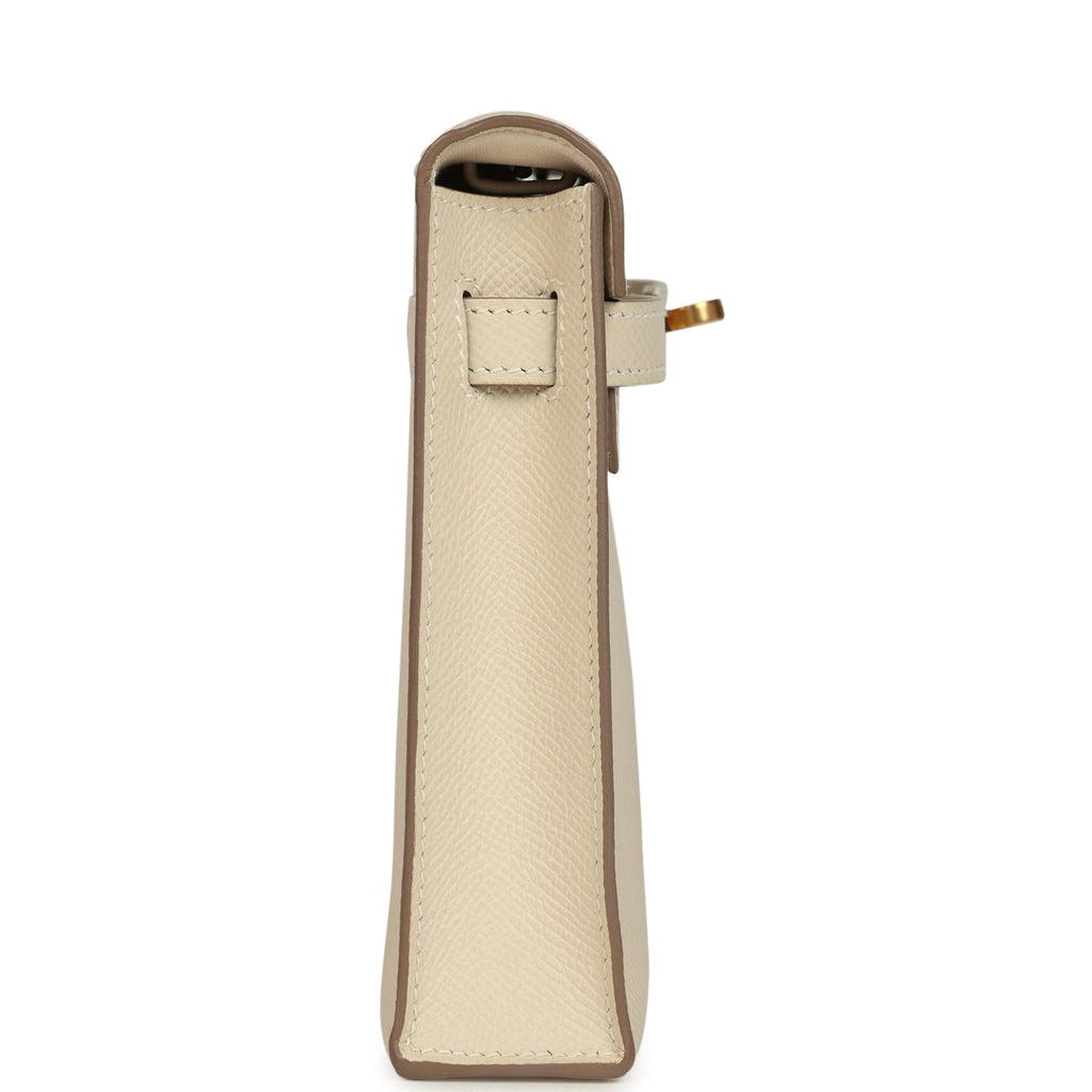 Hermes Kelly Elan Craie Epsom Gold Hardware