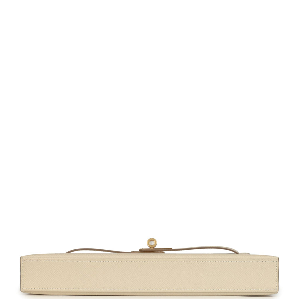 Hermes Kelly Elan Craie Epsom Gold Hardware