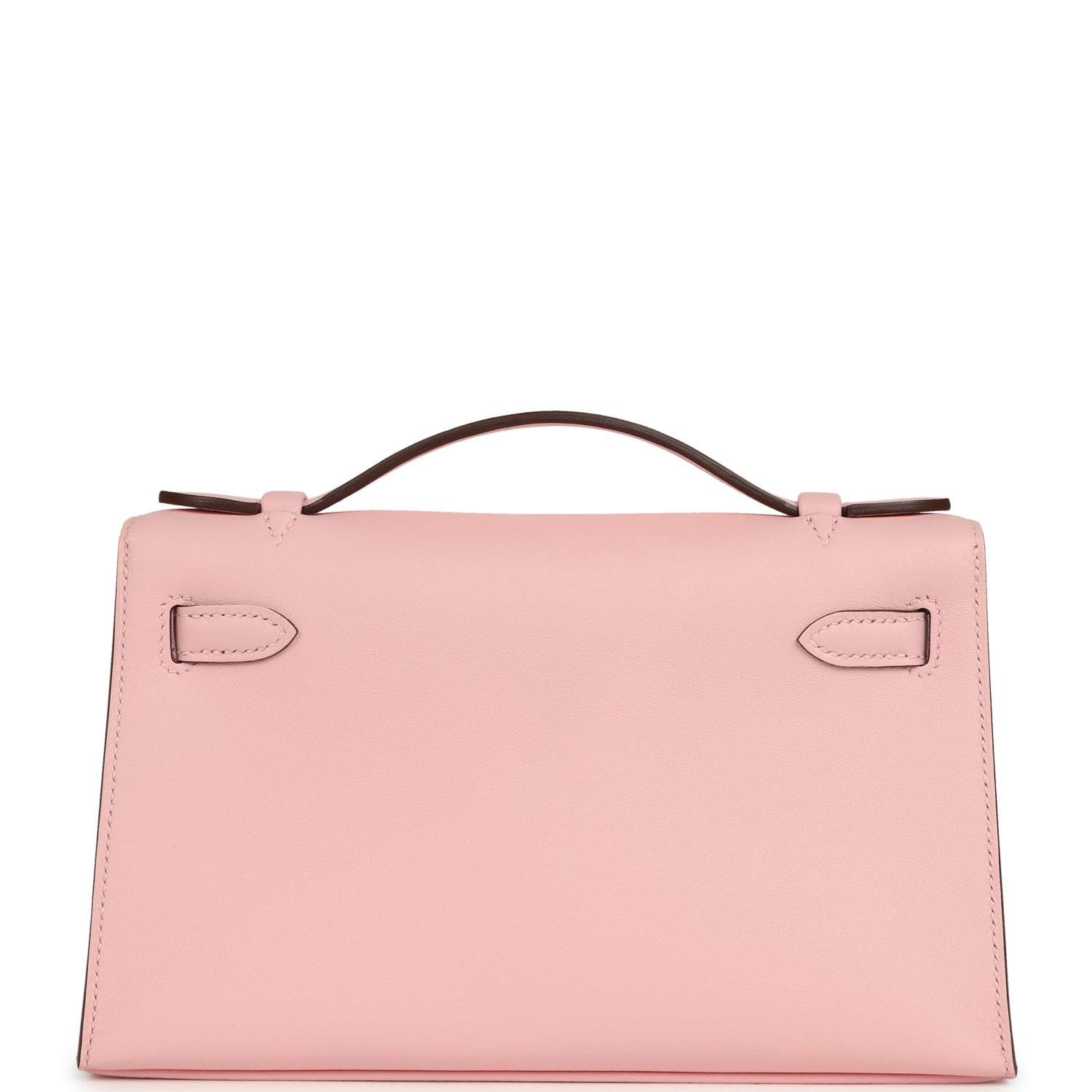 Hermes Kelly Pochette Rose Sakura Swift Palladium Hardware