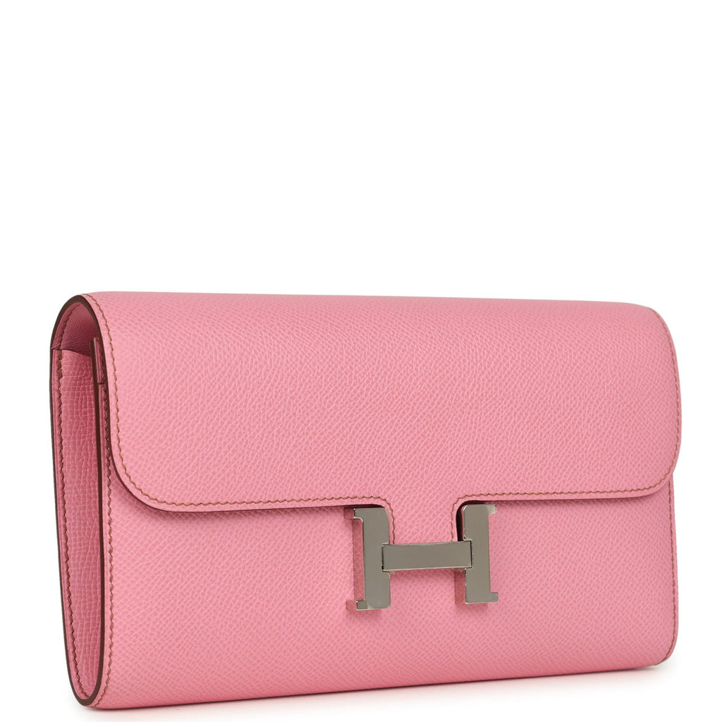 Hermes Constance Wallet To Go Bubblegum Epsom Palladium Hardware