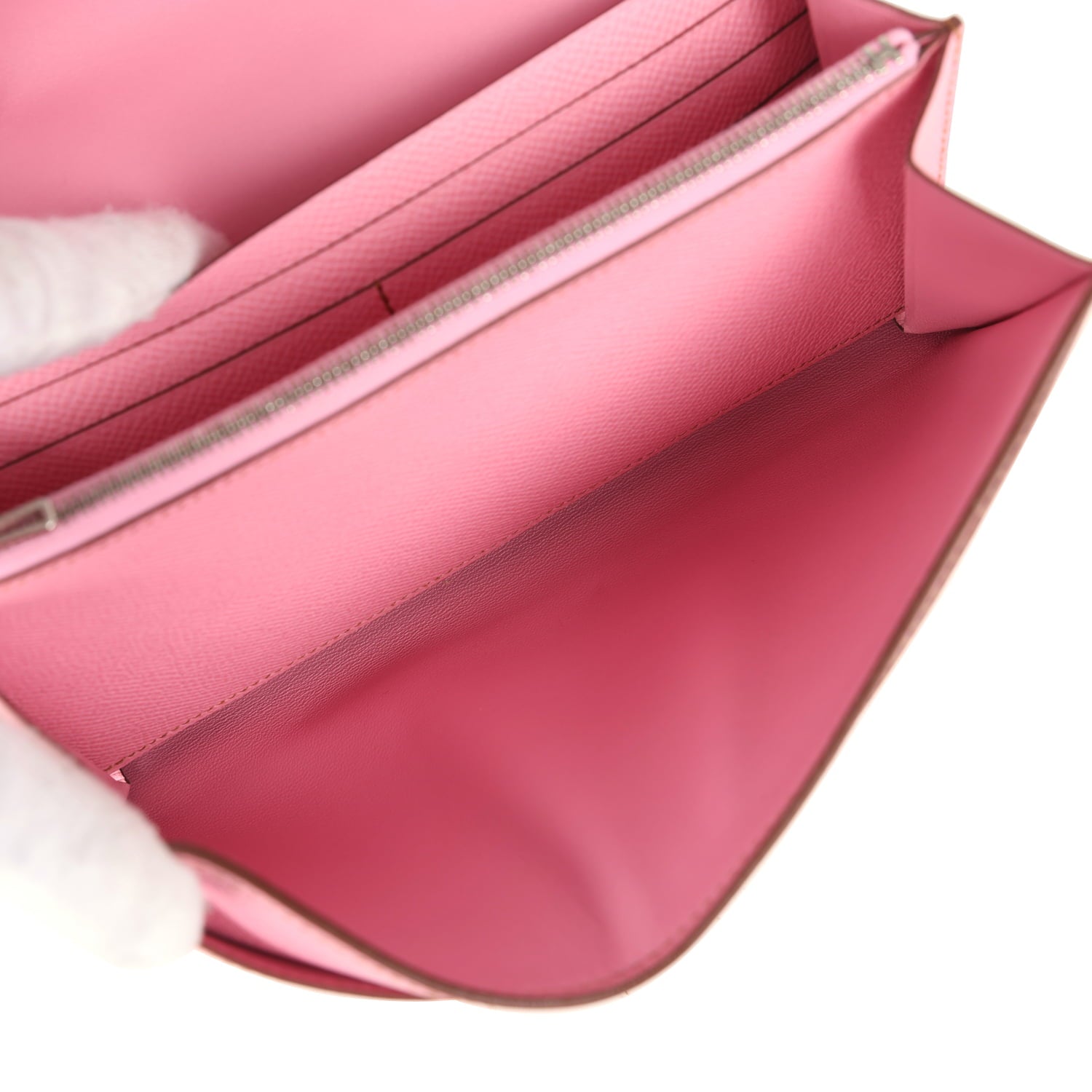 Hermes Constance Wallet To Go Bubblegum Epsom Palladium Hardware