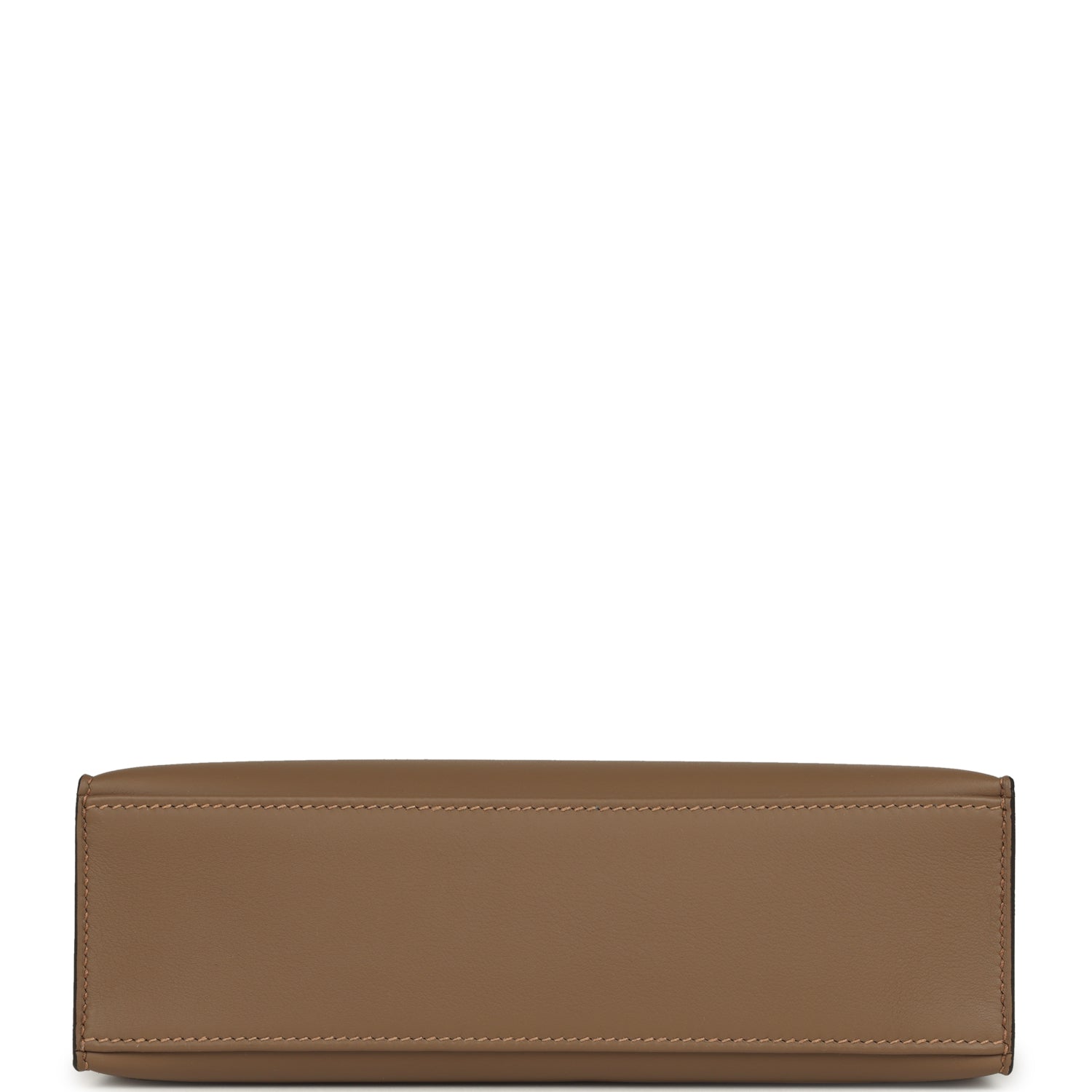 Hermes Special Order (HSS) Kelly Pochette Beige De Weimar and Biscuit Swift Permabrass Hardware
