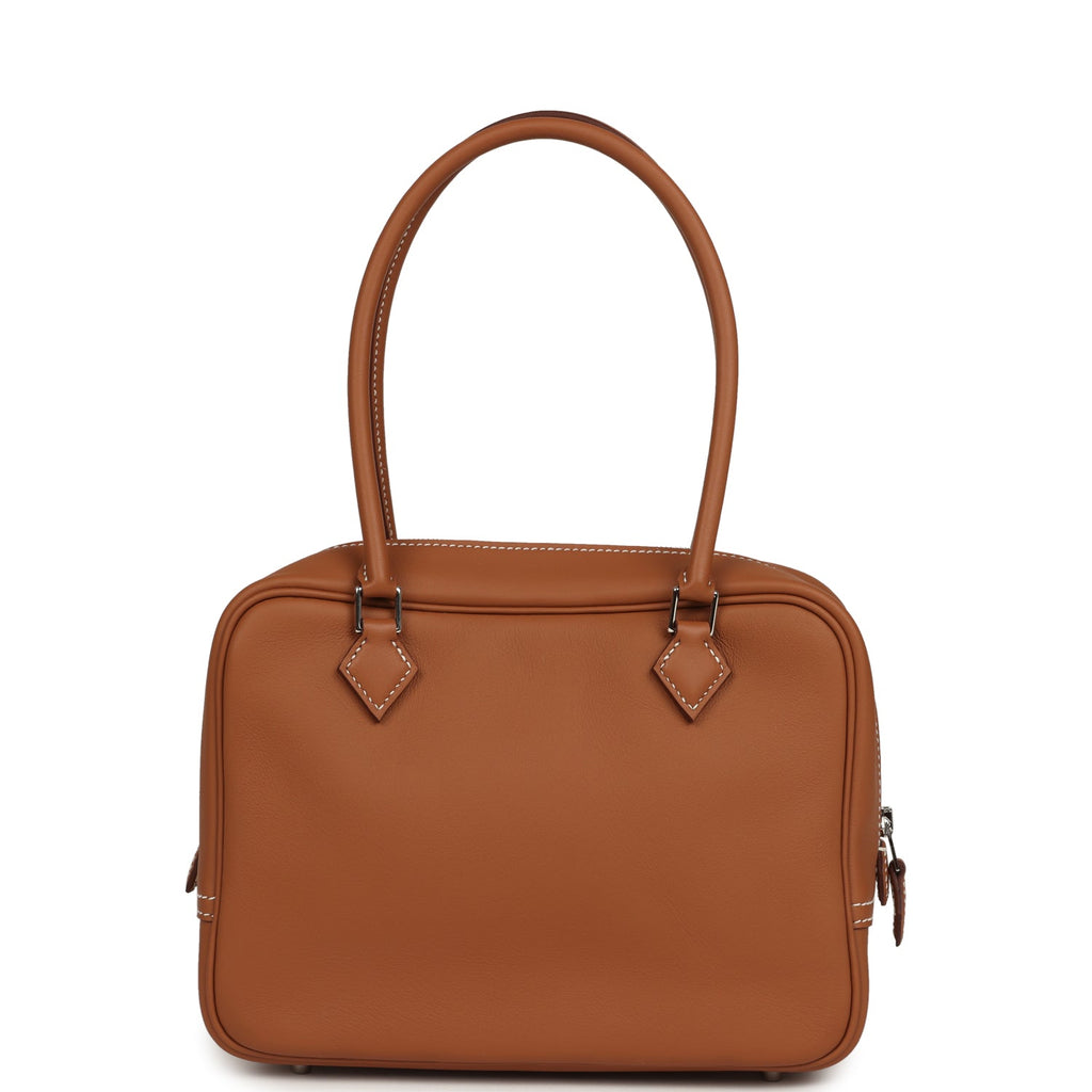 Hermes Mini Plume 21 Bag Gold Swift Palladium Hardware