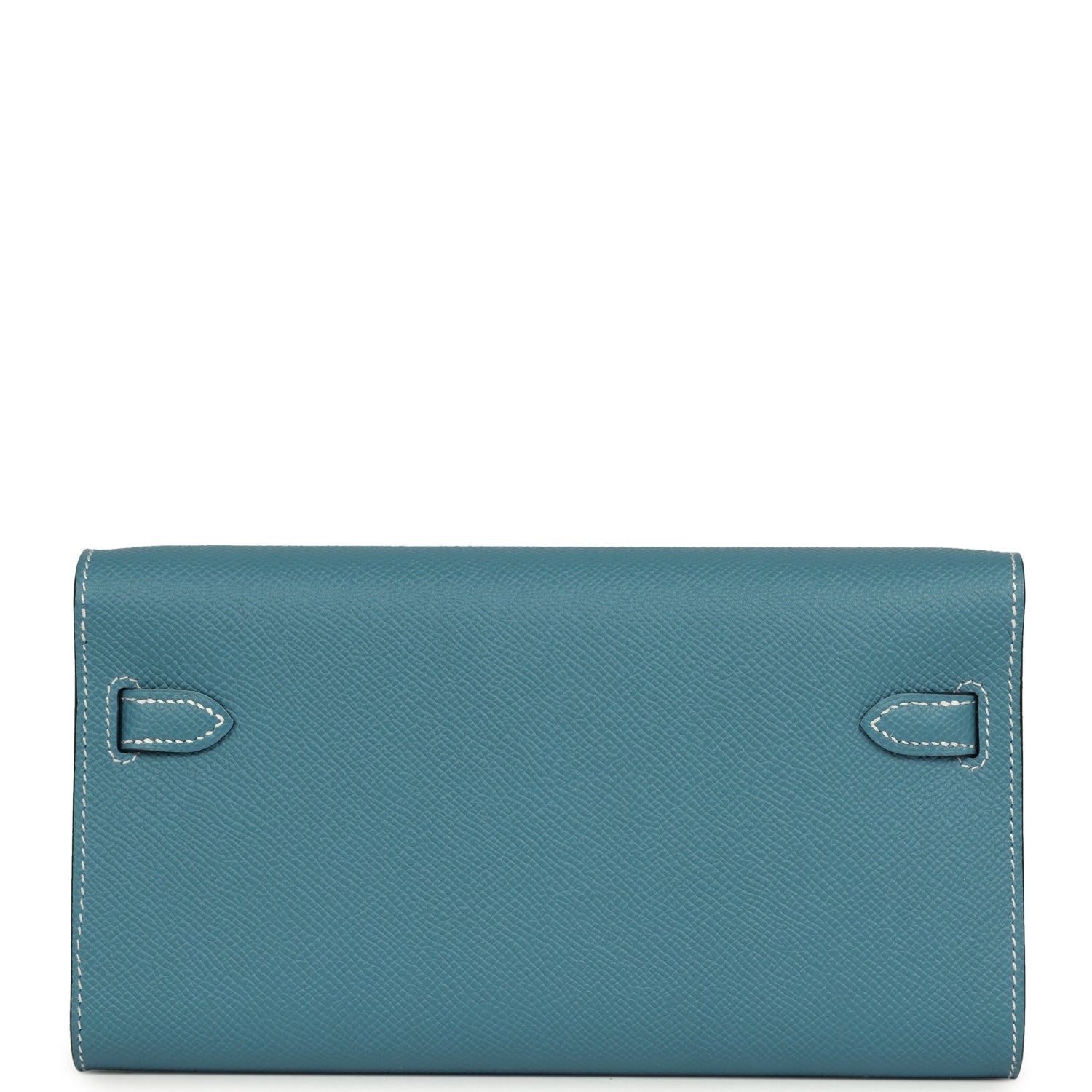 Hermes Kelly Wallet To Go Blue Jean Epsom Gold Hardware