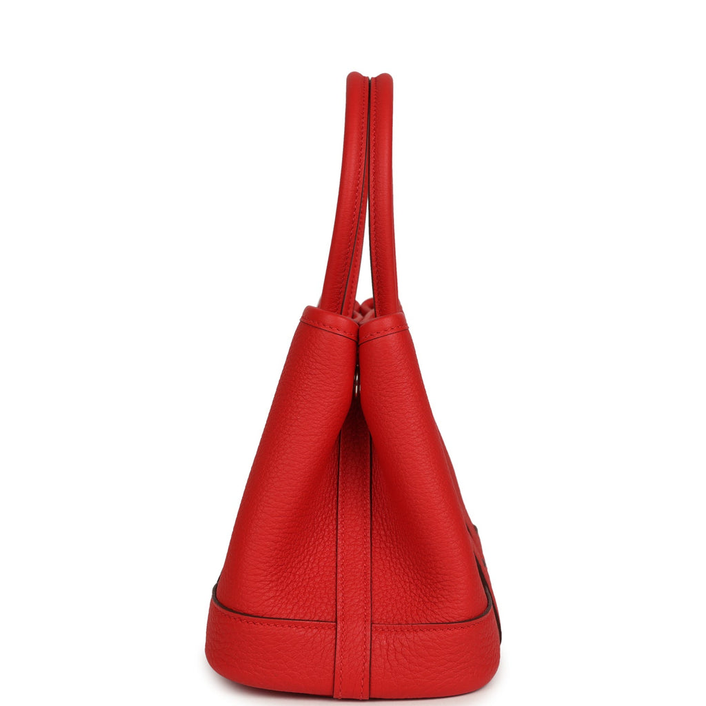 Hermes Garden Party Neo 23 Rouge De Coeur Togo Palladium Hardware