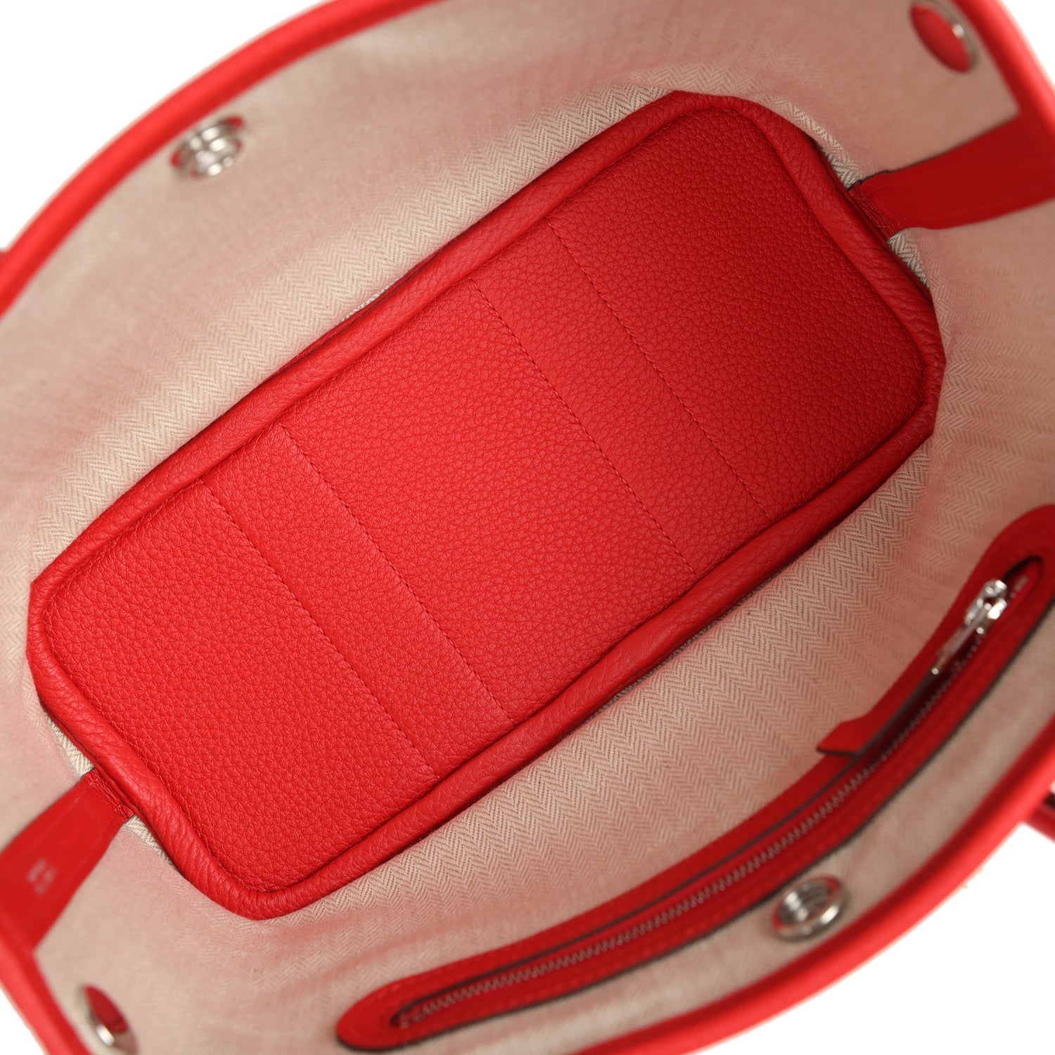 Hermes Garden Party Neo 23 Rouge De Coeur Togo Palladium Hardware
