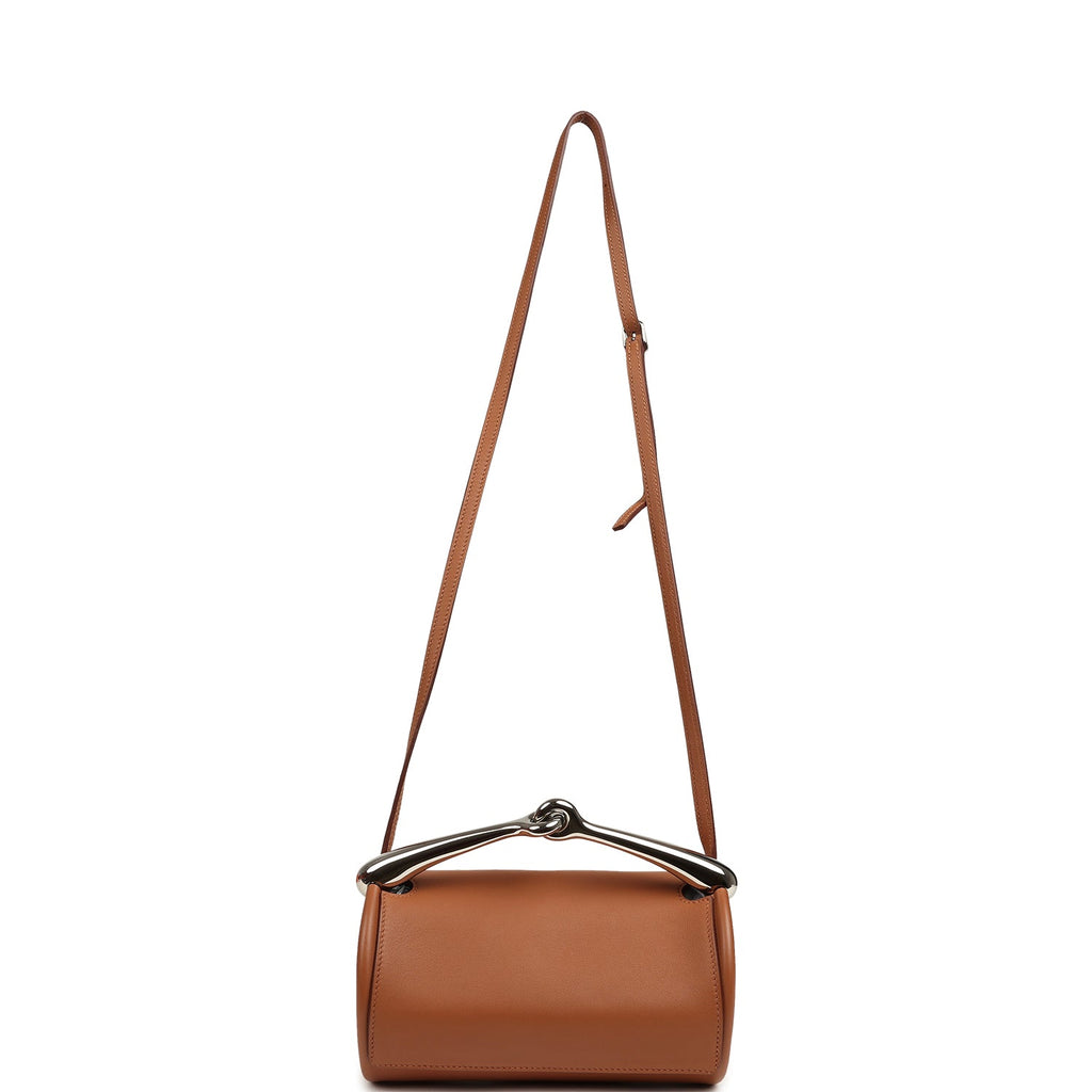 Pre-owned Hermes Maximors I Bag Gold Swift Palladium Hardware