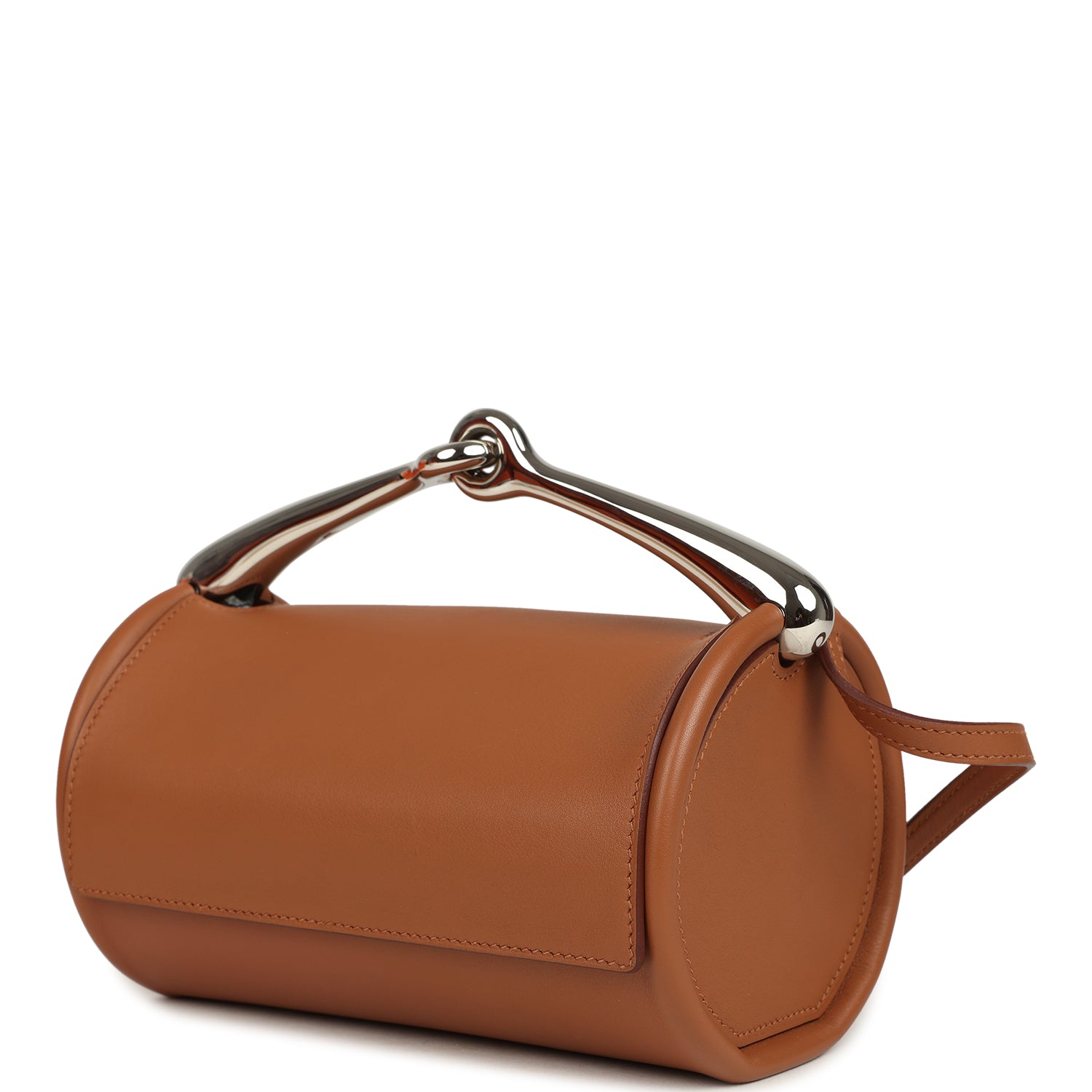 Pre-owned Hermes Maximors I Bag Gold Swift Palladium Hardware