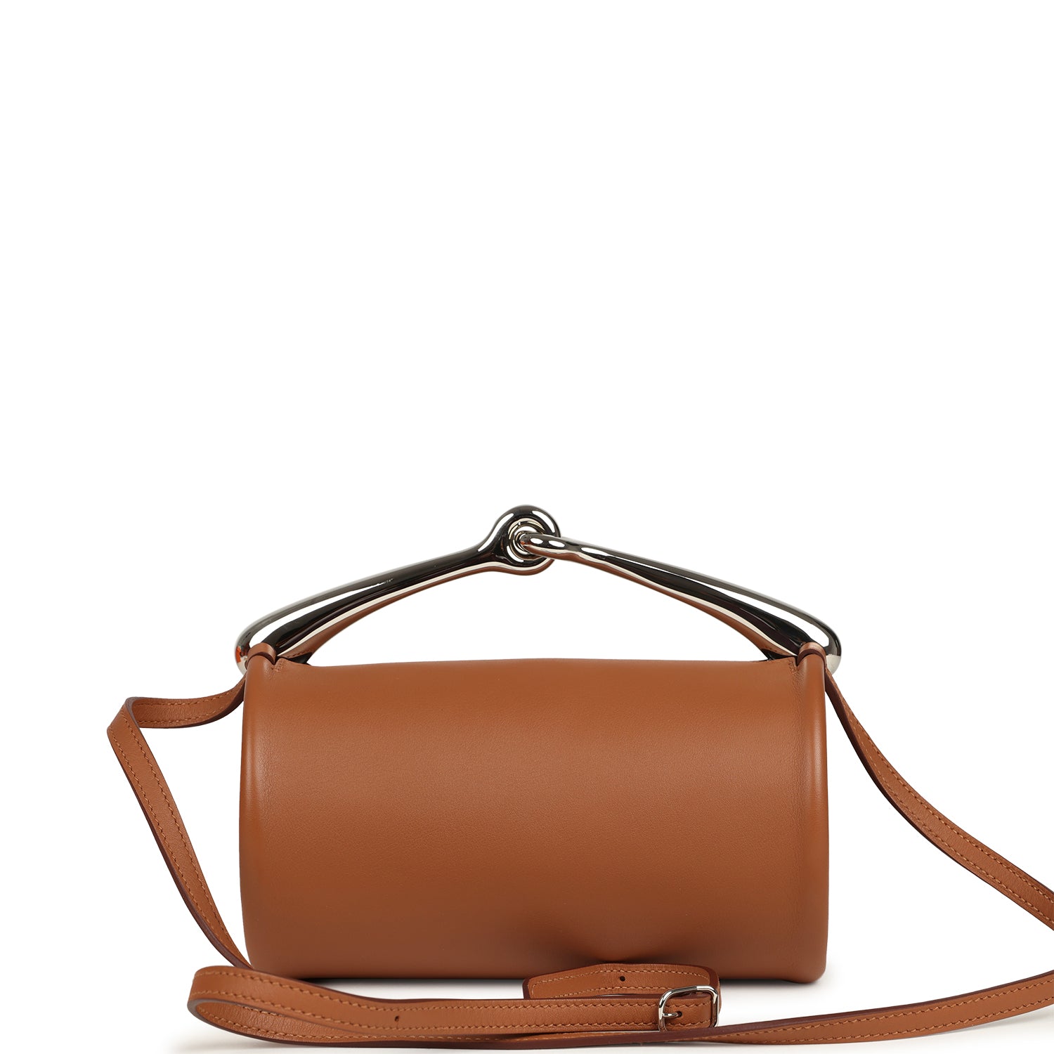 Pre-owned Hermes Maximors I Bag Gold Swift Palladium Hardware