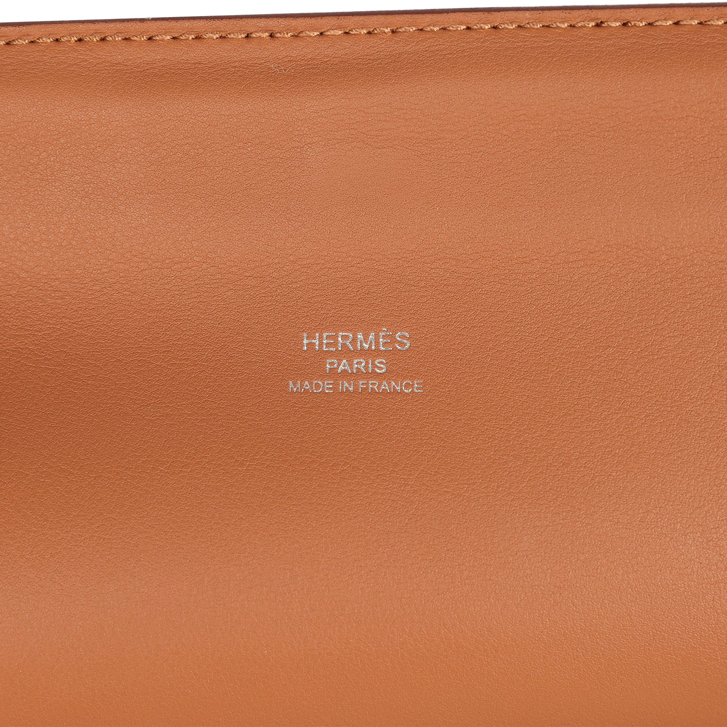 Pre-owned Hermes Maximors I Bag Gold Swift Palladium Hardware