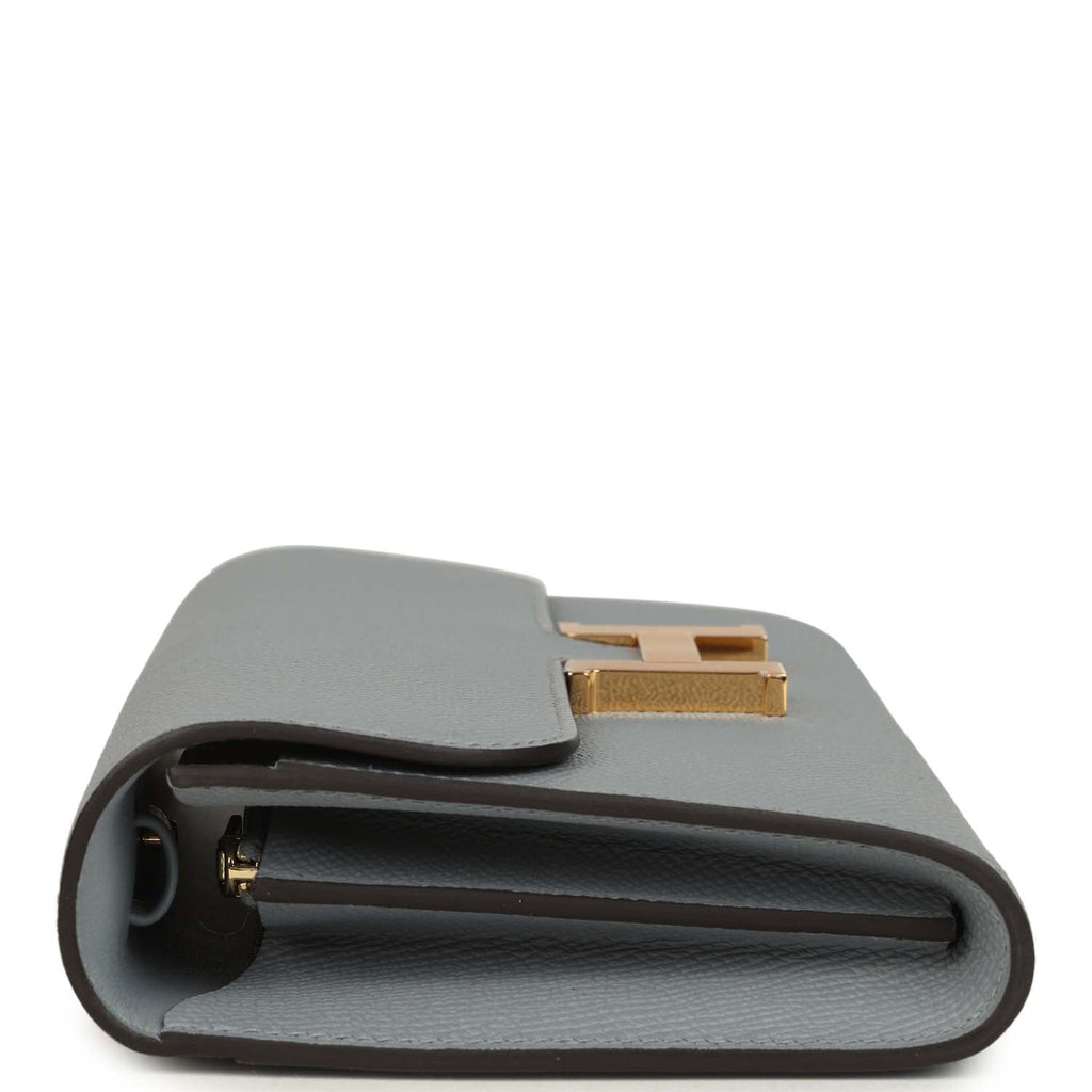 Hermes Constance Wallet To Go Gris Pantin Epsom Gold Hardware