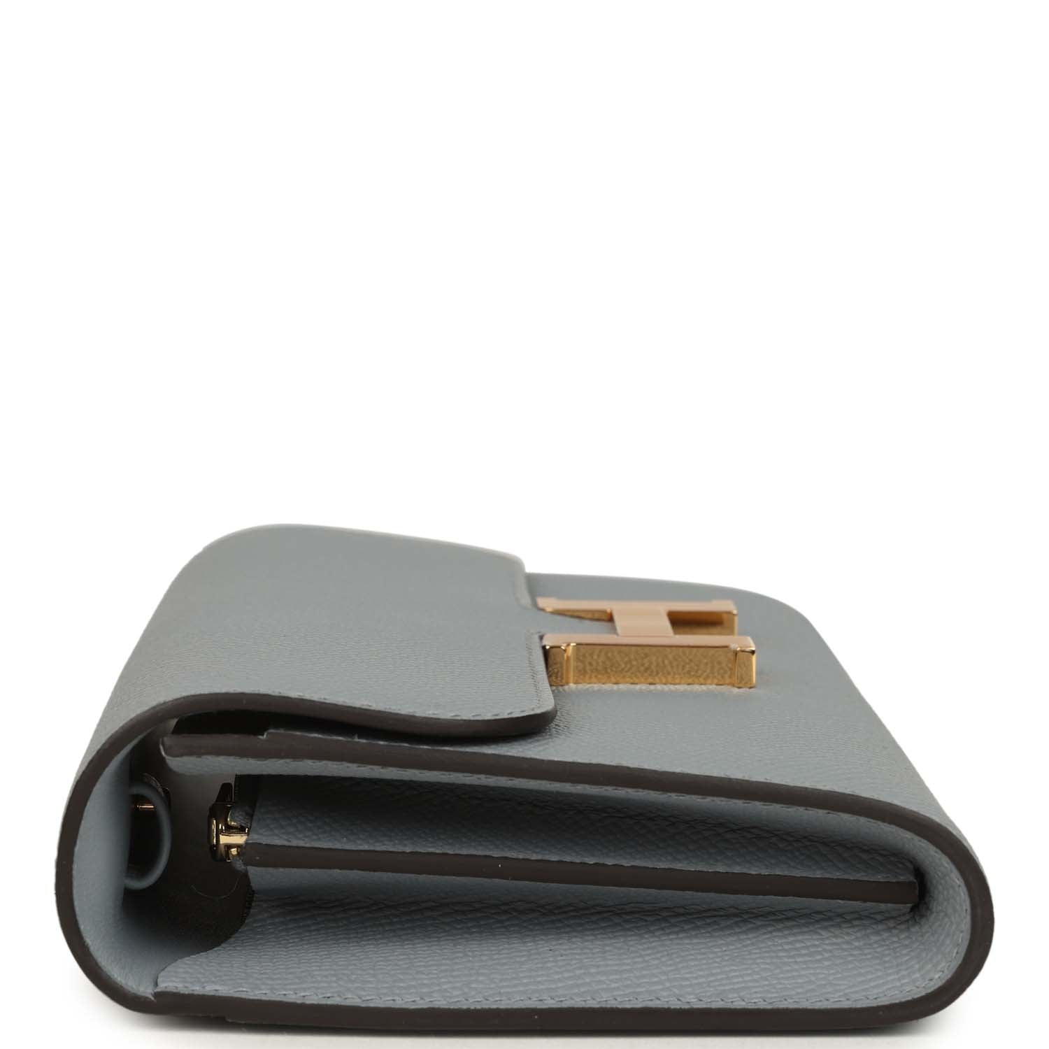 Hermes Constance Wallet To Go Gris Pantin Epsom Gold Hardware