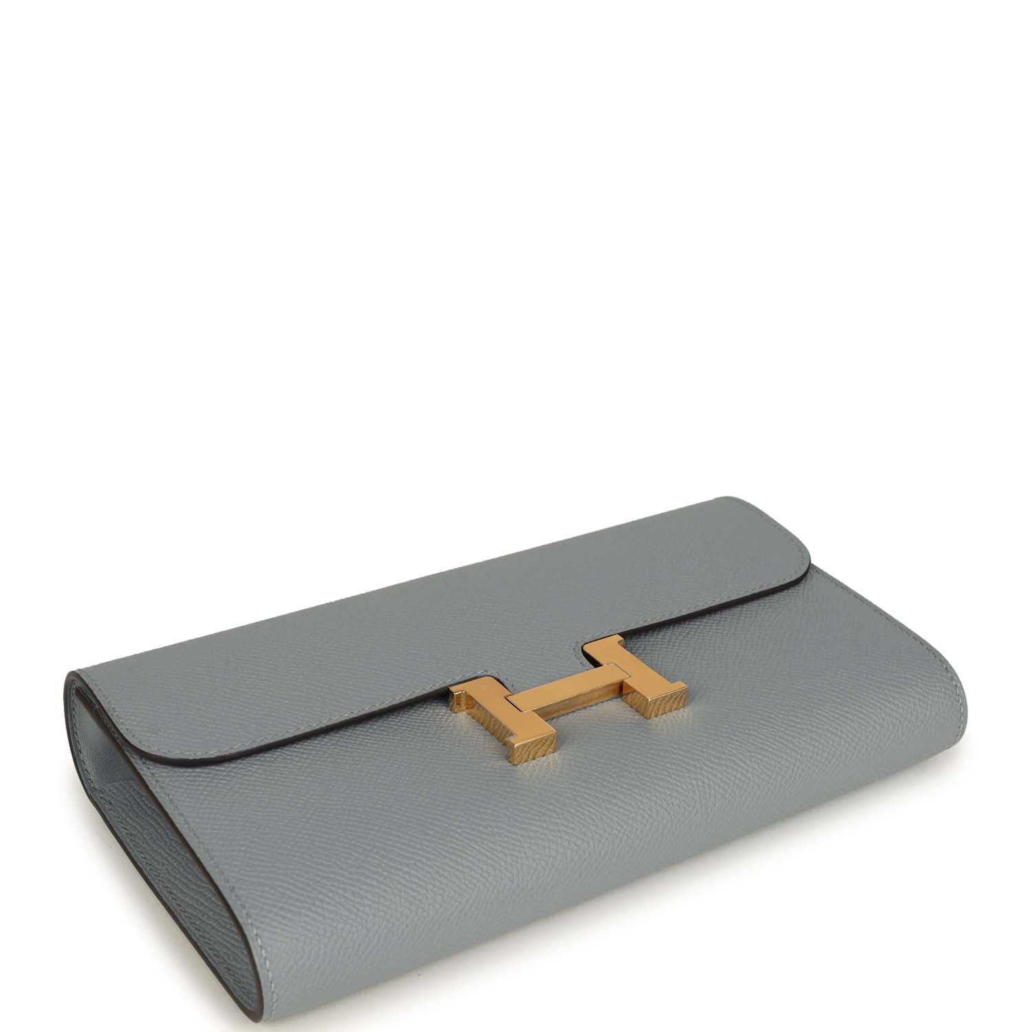 Hermes Constance Wallet To Go Gris Pantin Epsom Gold Hardware