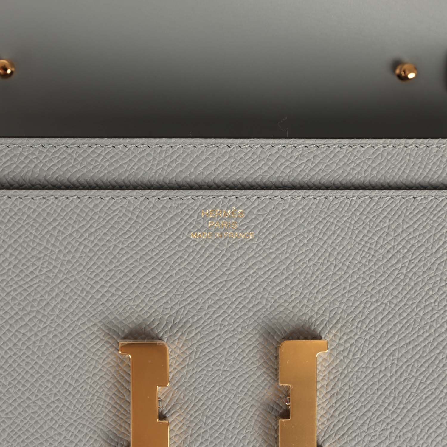 Hermes Constance Wallet To Go Gris Pantin Epsom Gold Hardware