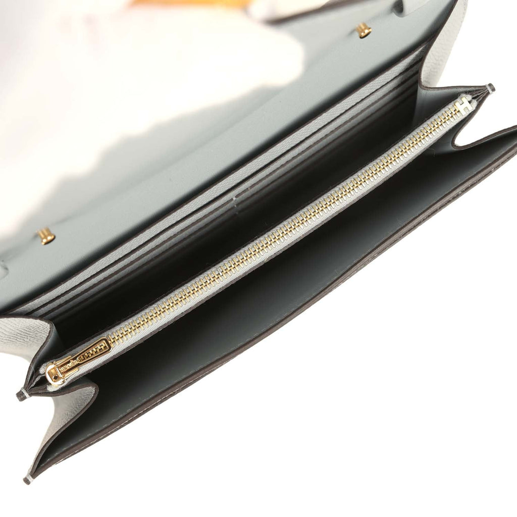 Hermes Constance Wallet To Go Gris Pantin Epsom Gold Hardware