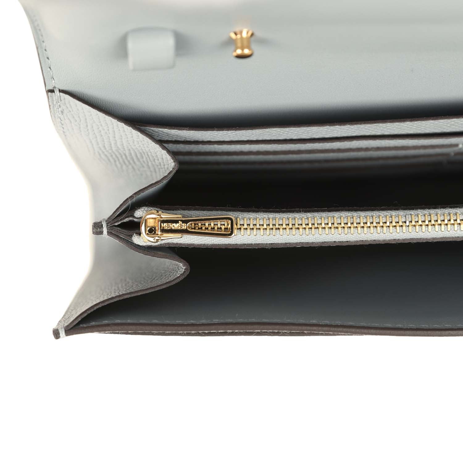 Hermes Constance Wallet To Go Gris Pantin Epsom Gold Hardware