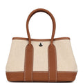 Hermes Garden Party Neo 23 Beige-Ecru Toile H Canvas and Gold Negonda Palladium Hardware