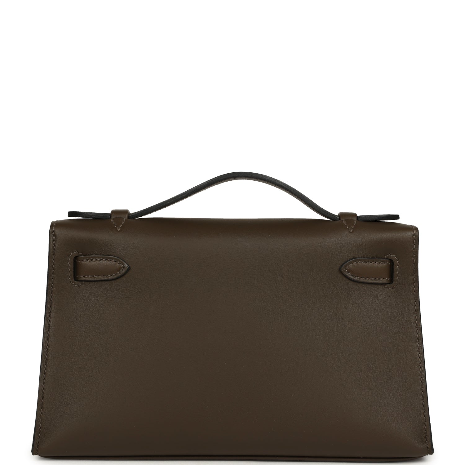 Hermes Kelly Pochette Vert Loden Swift Permabrass Hardware