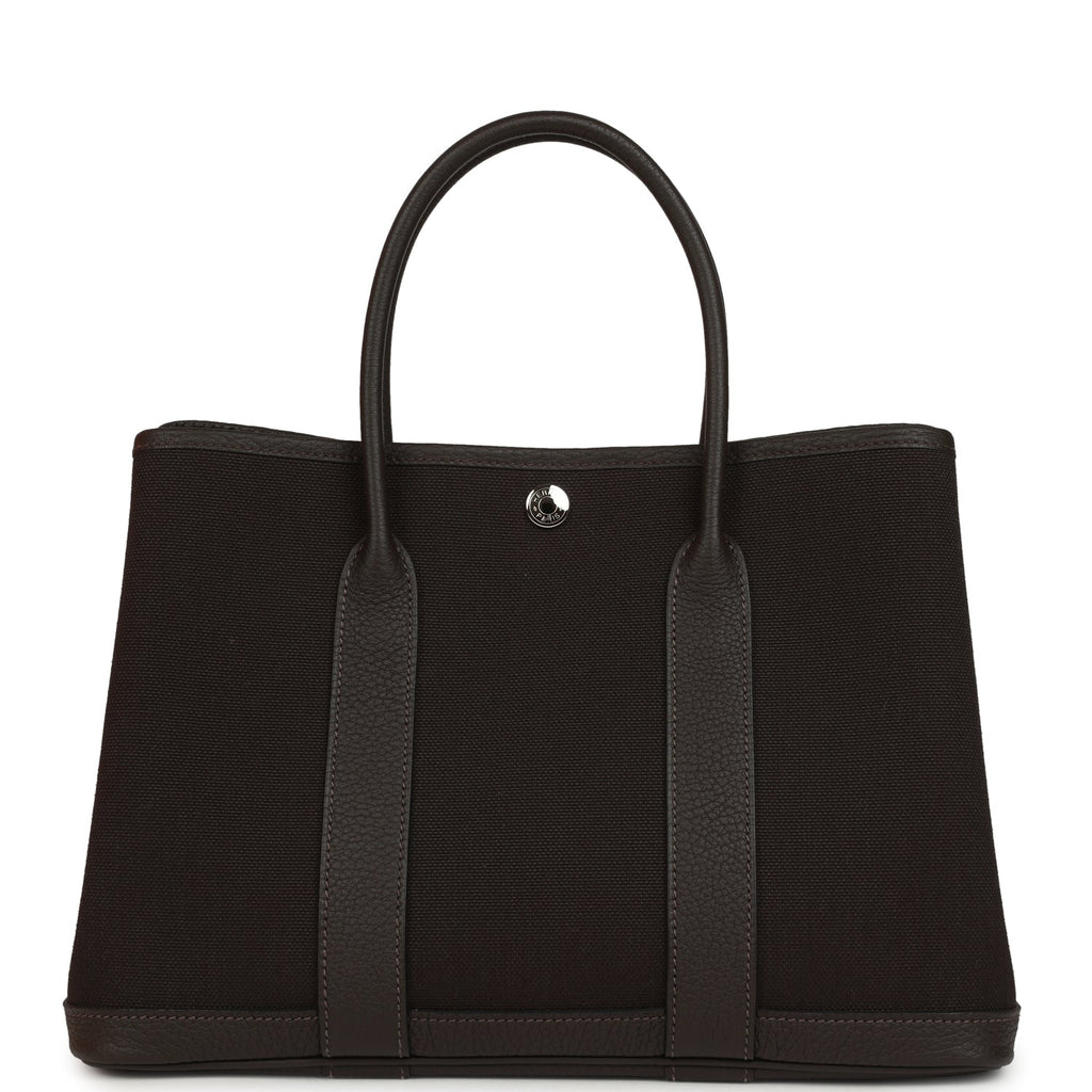 Hermes Garden Party 30 Ebene Negonda Palladium Hardware