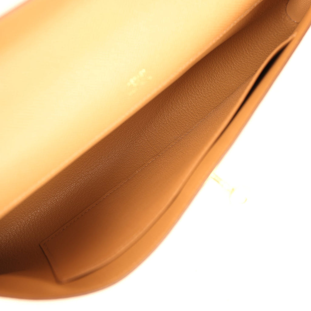 Hermes Kelly Cut Biscuit Epsom Gold Hardware