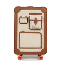 Hermes R.M.S. Cabine Cargo Suitcase Ecru & Beige Toile H and Fauve Regate Palladium Hardware