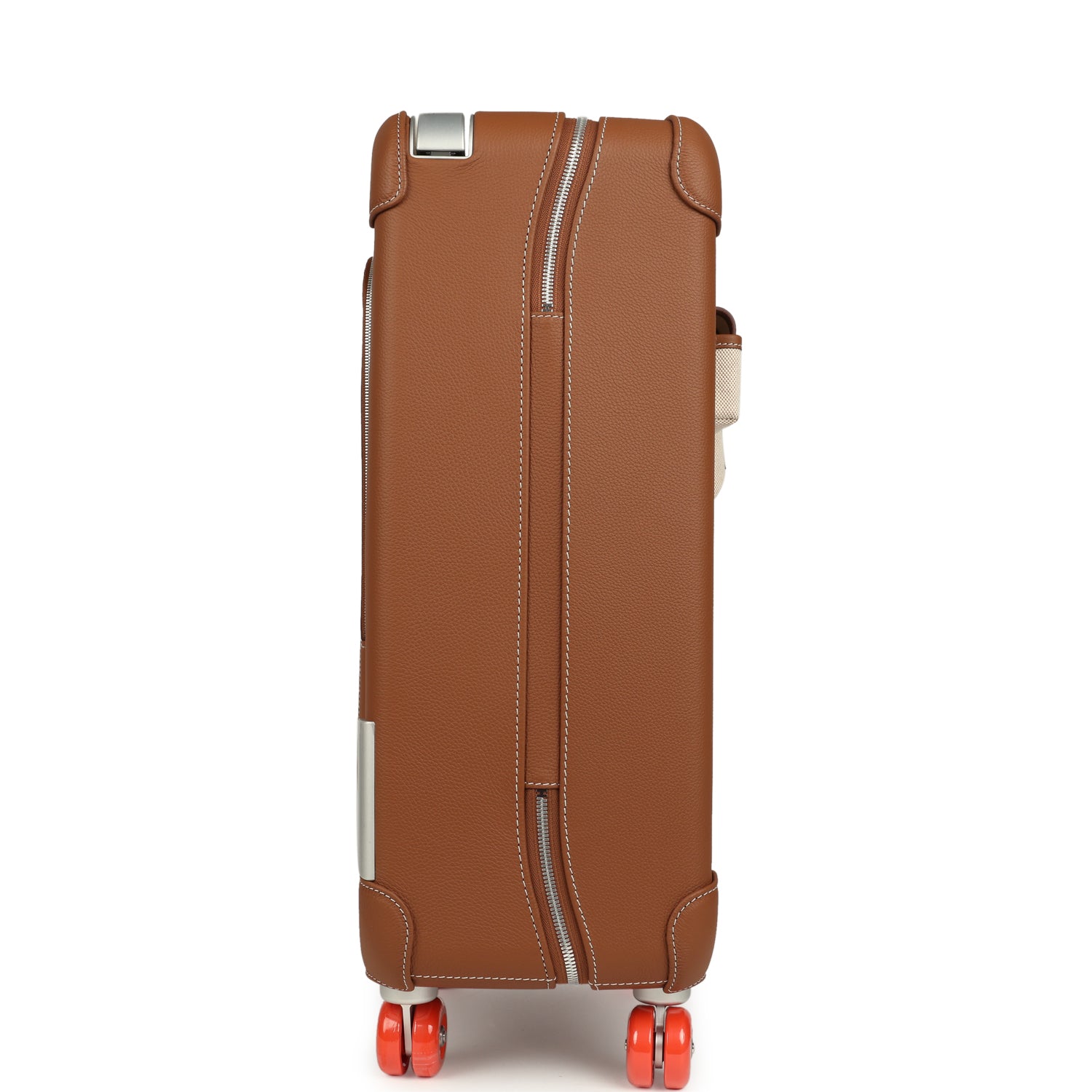 Hermes R.M.S. Cabine Cargo Suitcase Ecru & Beige Toile H and Fauve Regate Palladium Hardware