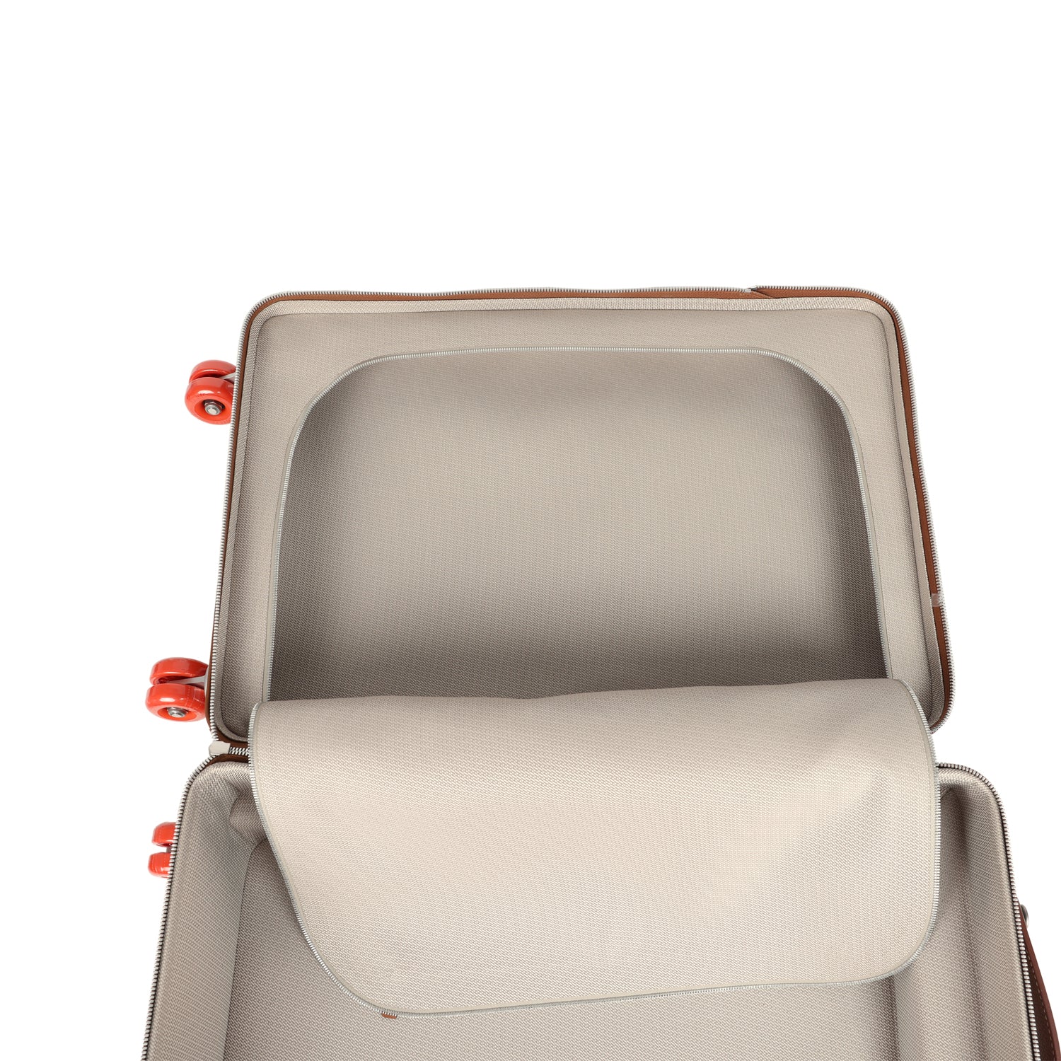 Hermes R.M.S. Cabine Cargo Suitcase Ecru & Beige Toile H and Fauve Regate Palladium Hardware