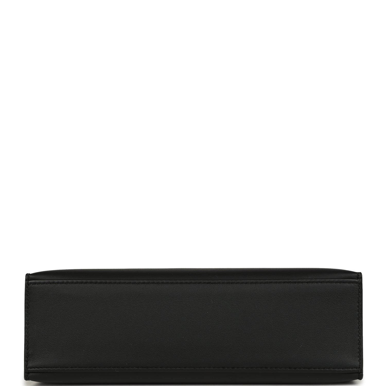 Pre-owned Hermes Kelly Pochette Black Swift Gold Hardware