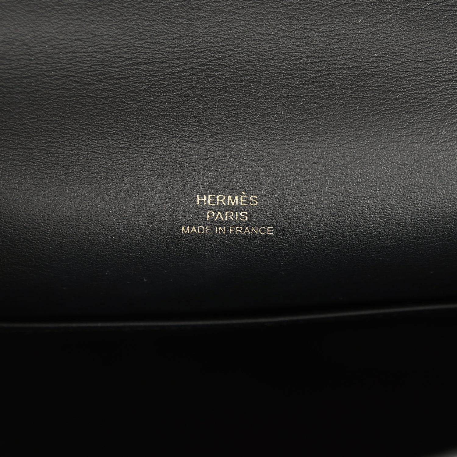 Pre-owned Hermes Kelly Pochette Black Swift Gold Hardware