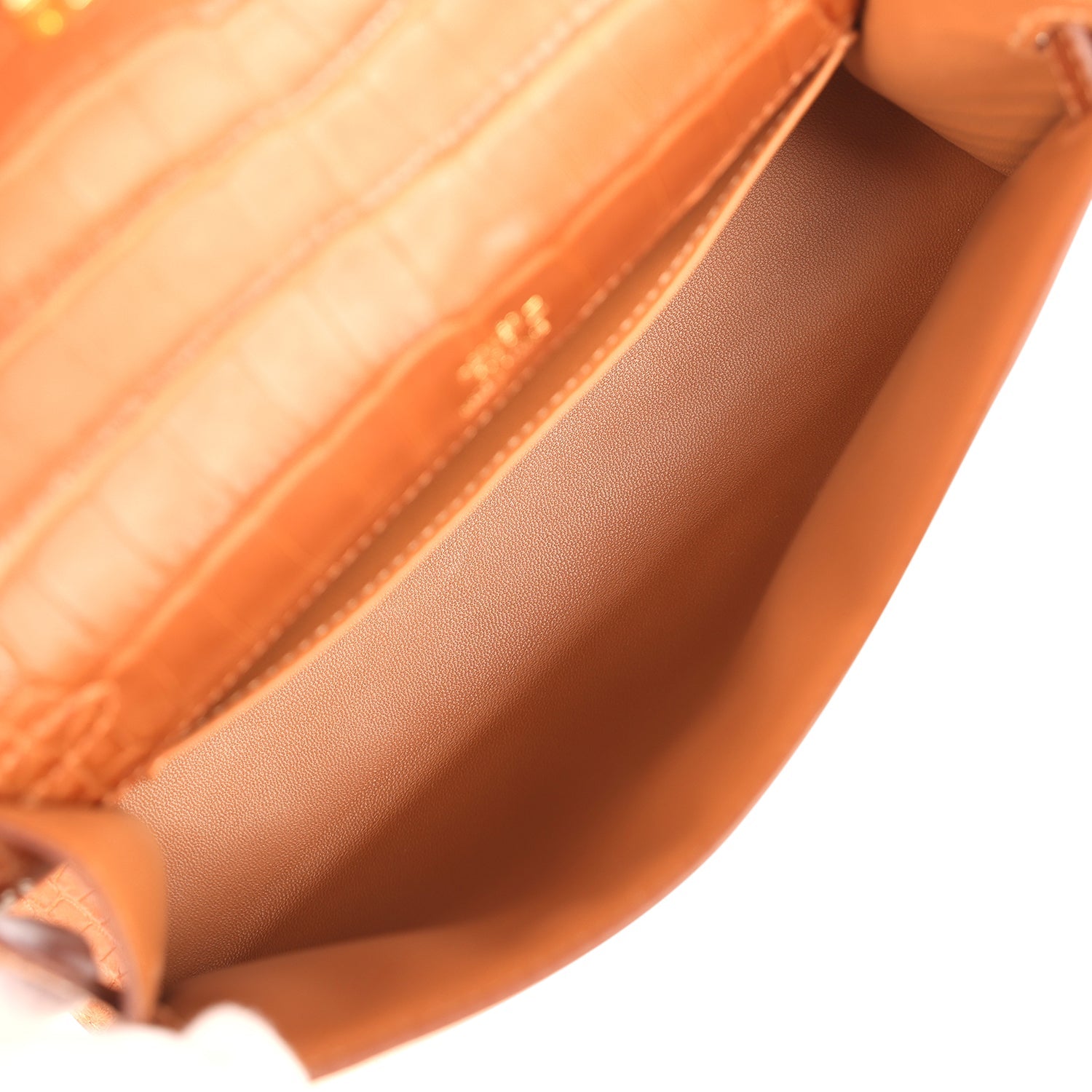 Hermes Kelly Pochette Gold Matte Alligator Gold Hardware