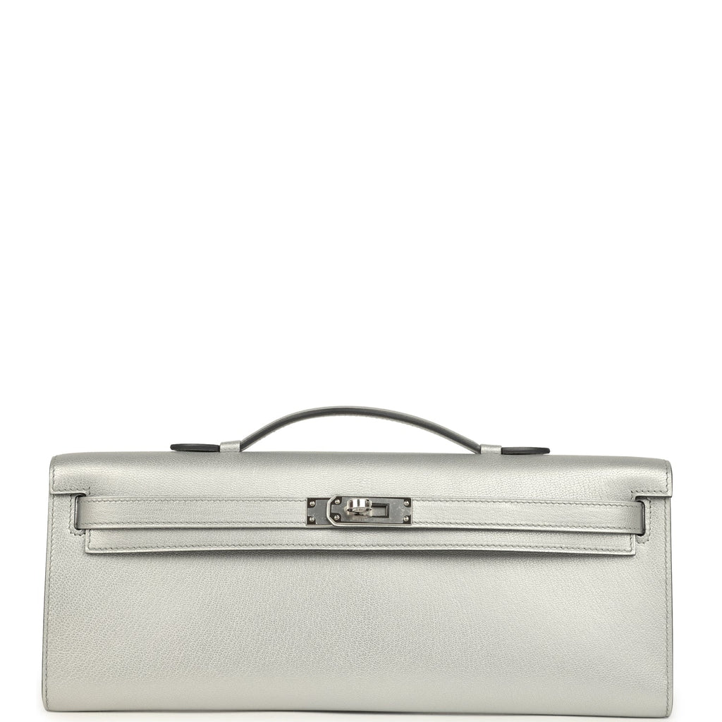 Hermes Kelly Cut Argent Chevre Chamkilight Palladium Hardware Payment 1 of 2 for JJ only