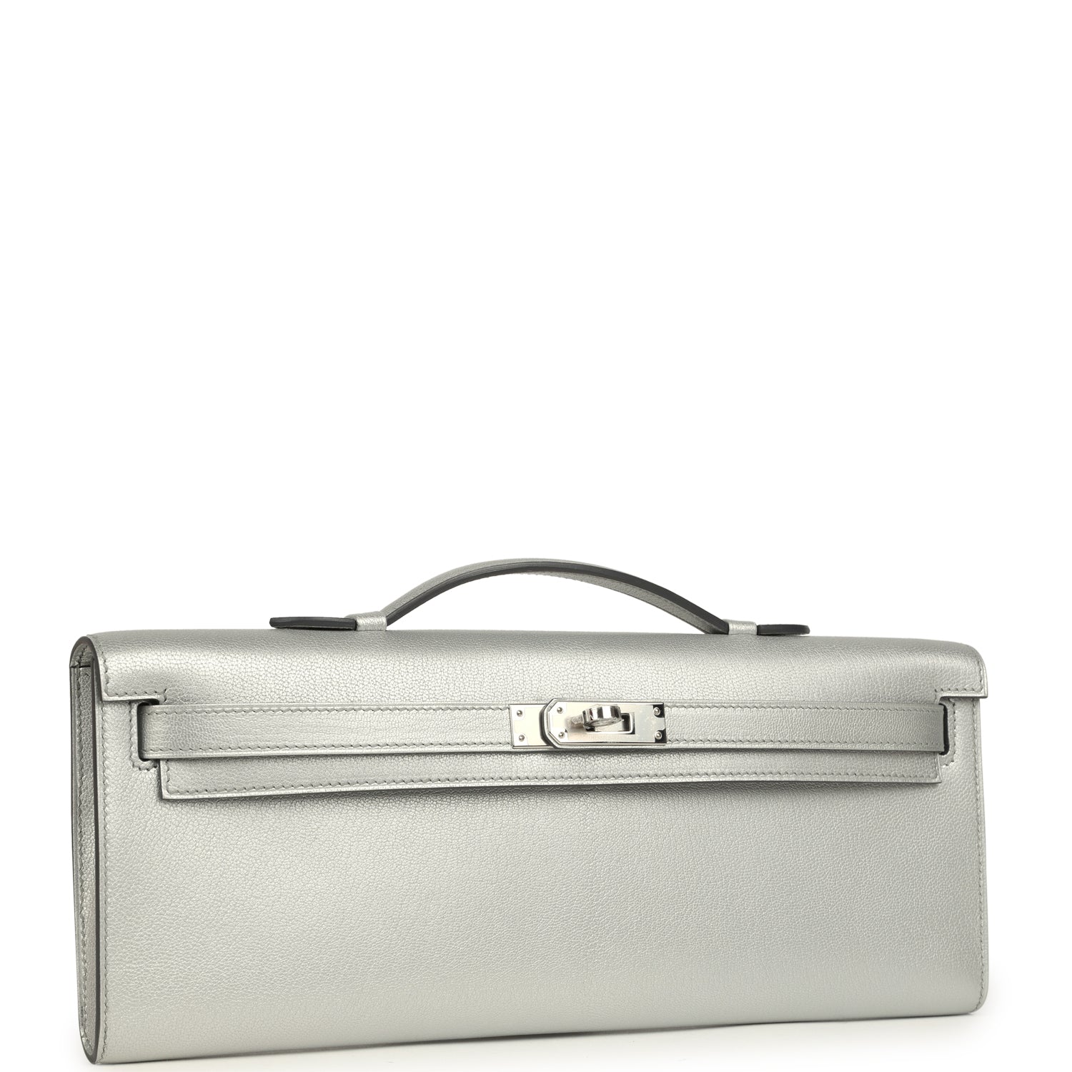 Hermes Kelly Cut Argent Chevre Chamkilight Palladium Hardware Payment 1 of 2 for JJ only