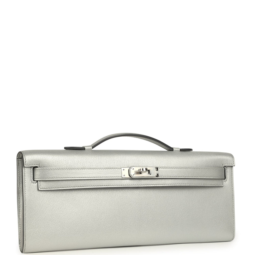 Hermes Kelly Cut Argent Chevre Chamkilight Palladium Hardware Payment 2 of 2 for JJ only
