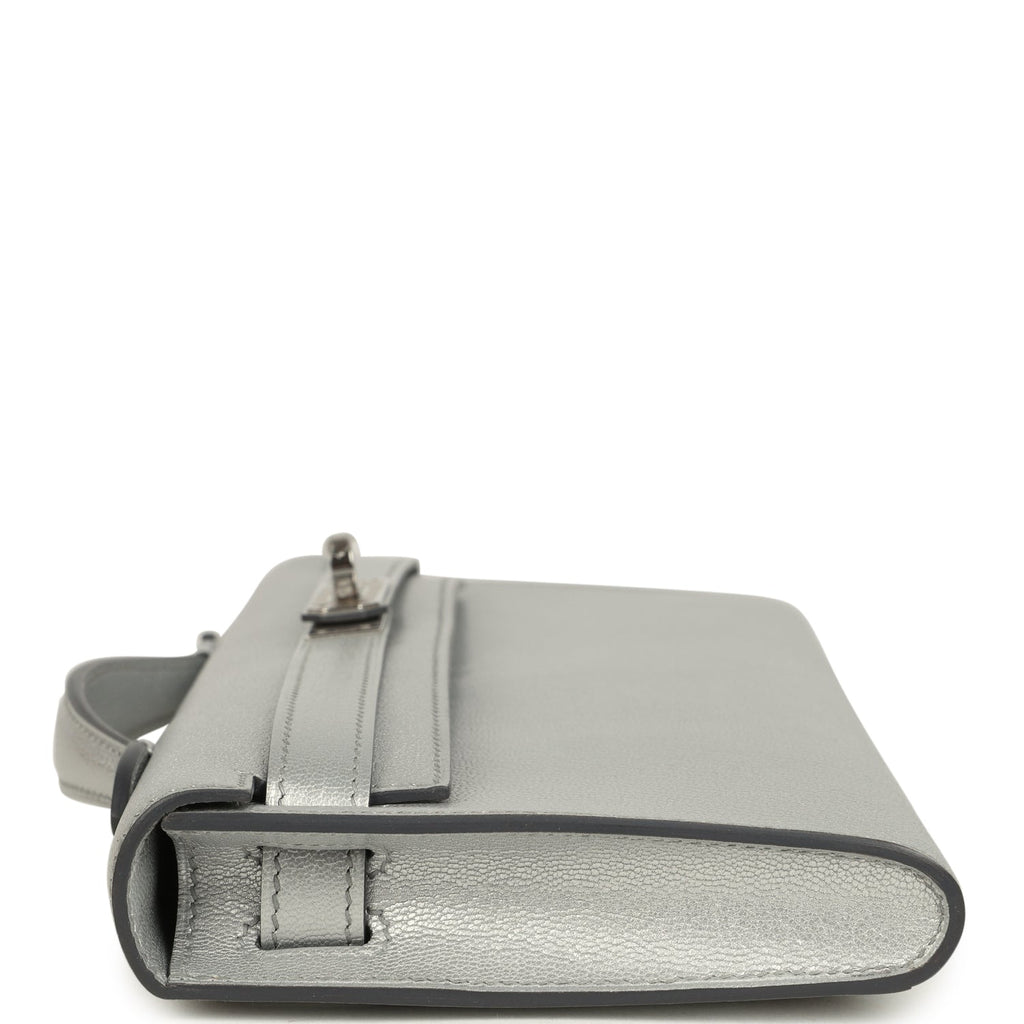 Hermes Kelly Cut Argent Chevre Chamkilight Palladium Hardware Payment 1 of 2 for JJ only