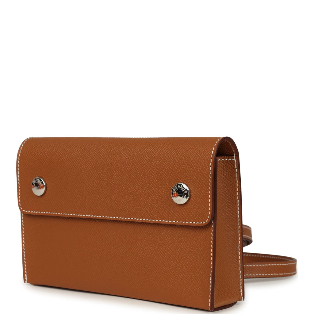 Hermes Hermesnap Wallet Gold Epsom Palladium Hardware