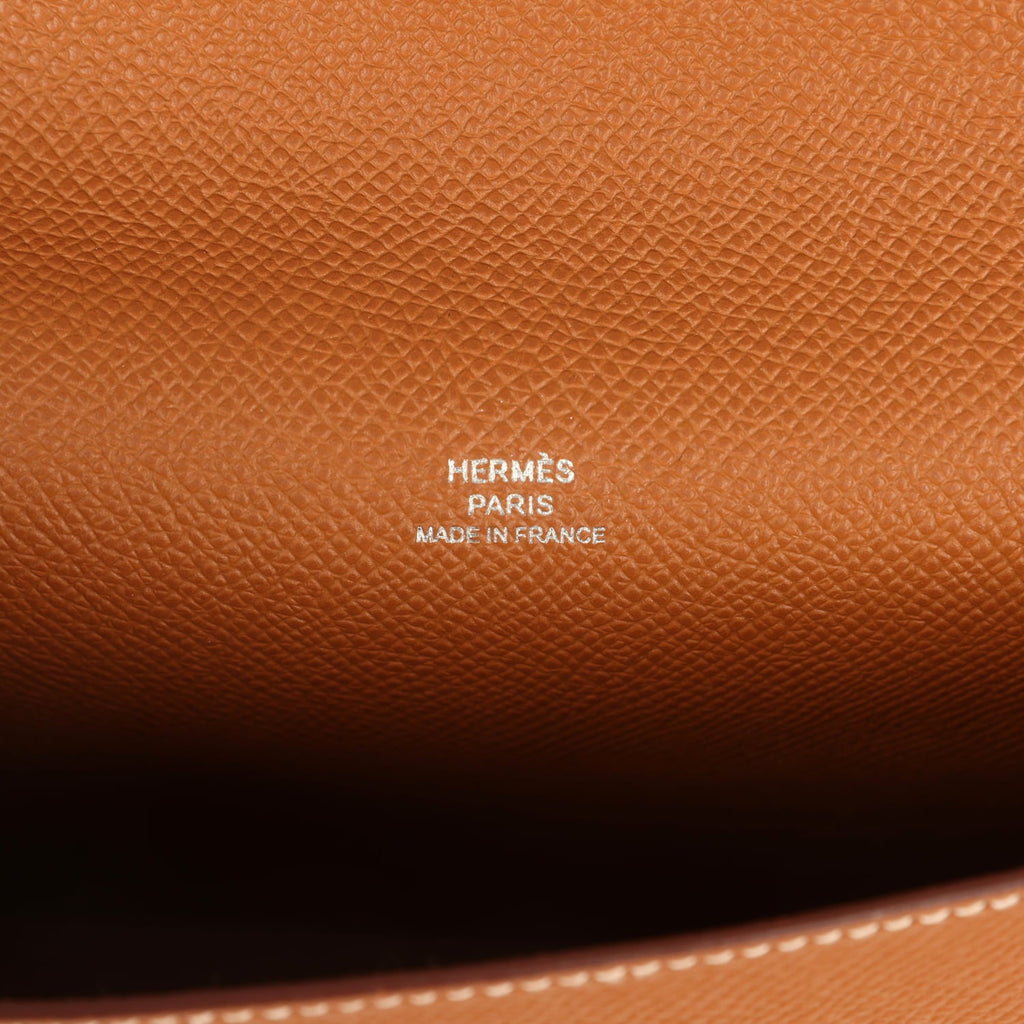 Hermes Hermesnap Wallet Gold Epsom Palladium Hardware