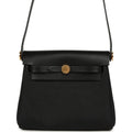 Hermes Herbag Zip 20 Mini Black Toile Militaire Canvas and Black Vache Hunter Gold Hardware