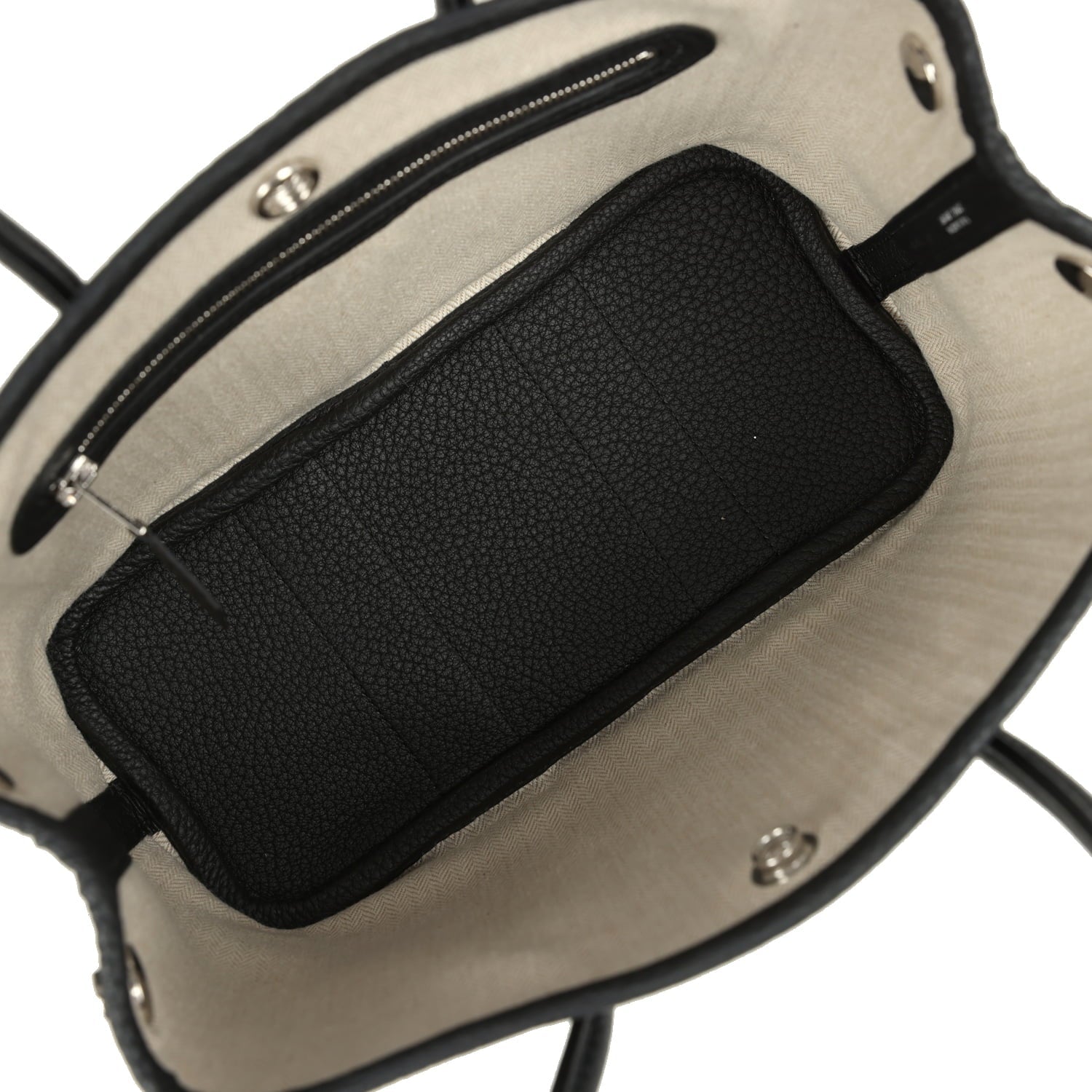 Hermes Garden Party Neo 23 Black Negonda Palladium Hardware
