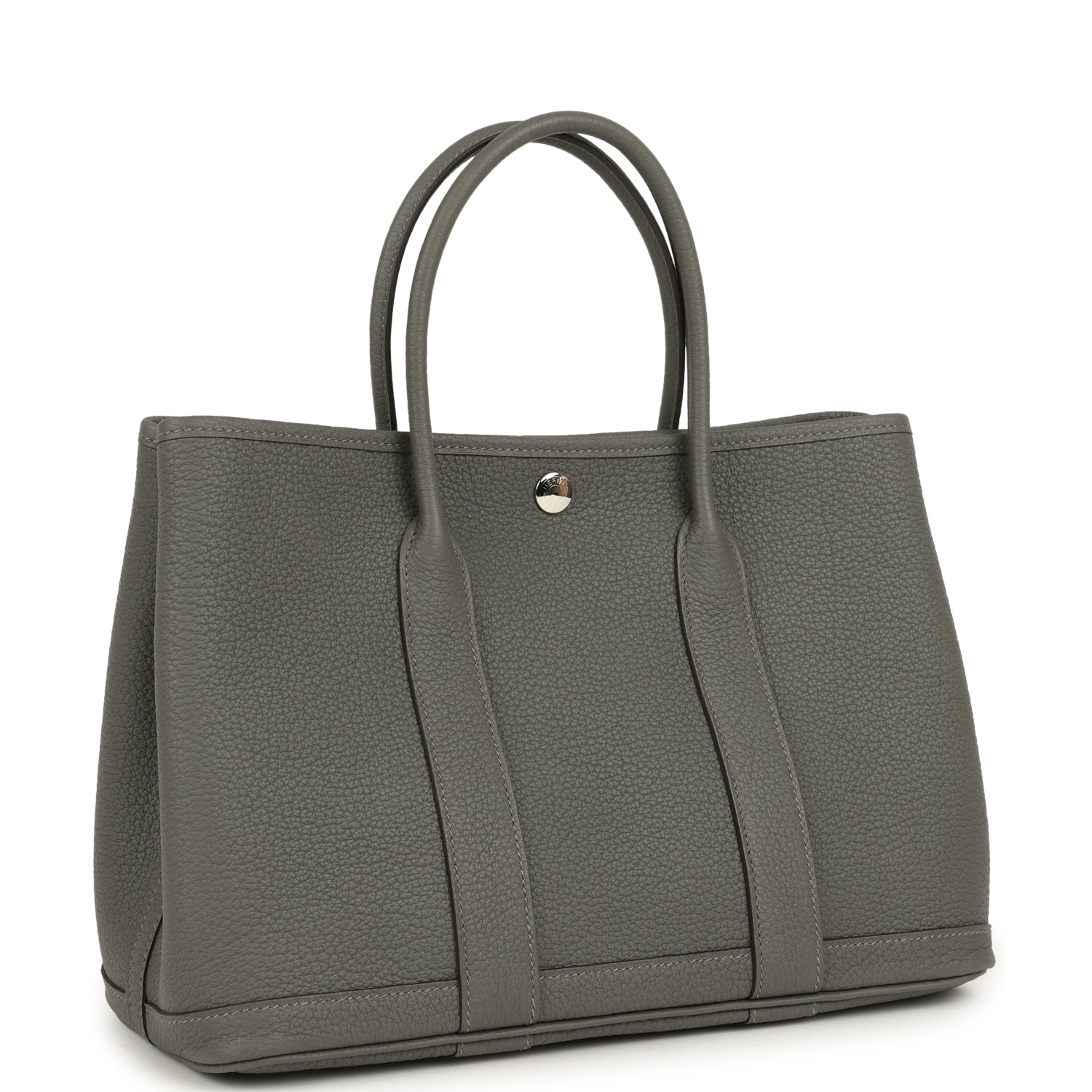 Hermes Garden Party 30 Gris Meyer Negonda Palladium Hardware